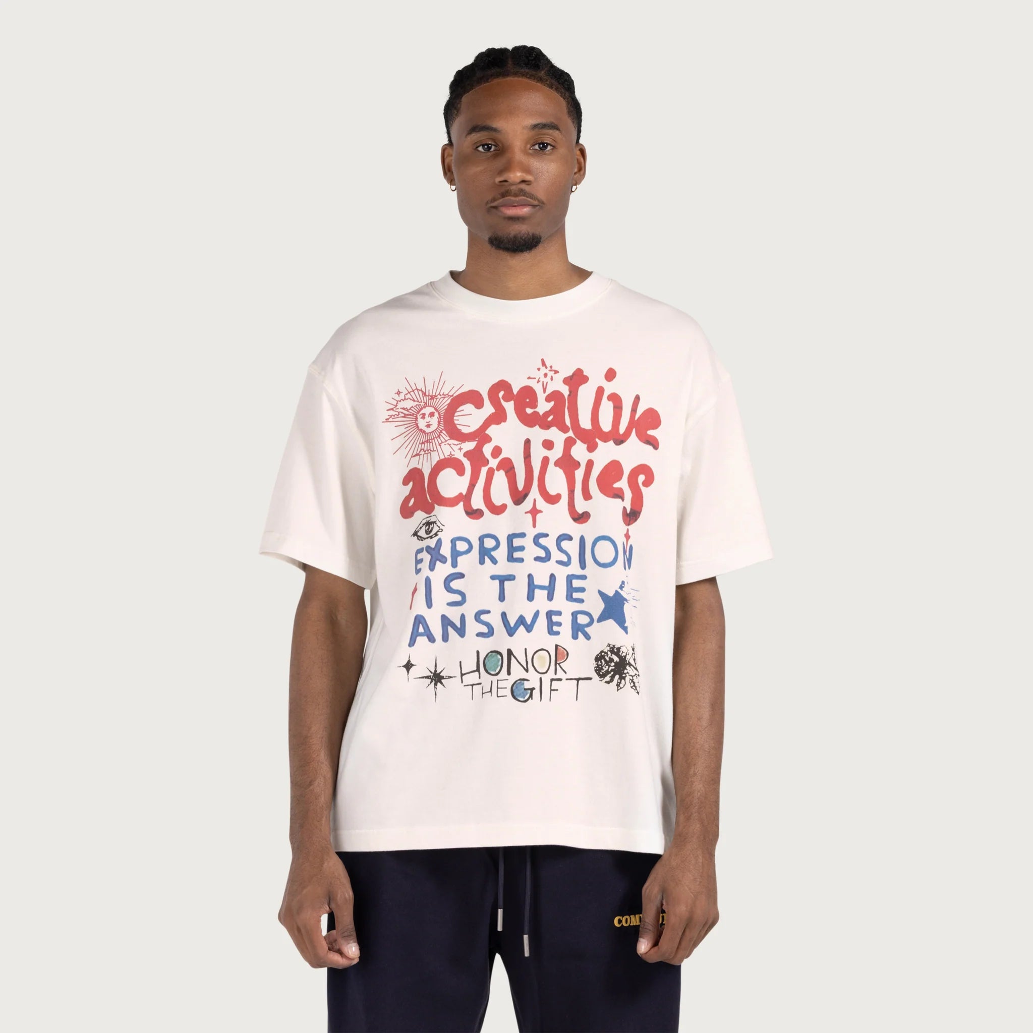 Honor The Gift Creative Activities T-Shirt 'Bone'