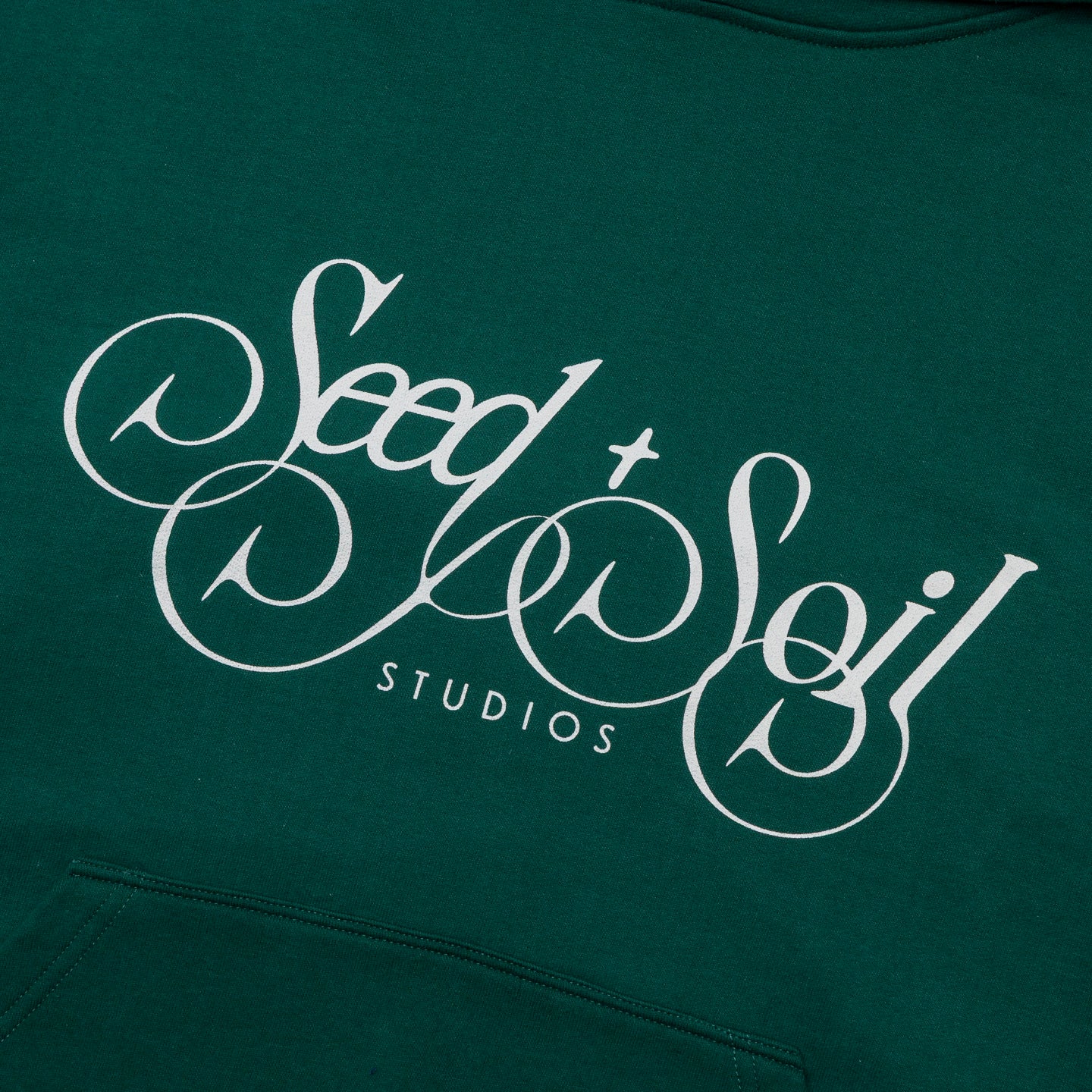 Seed & Soil Script Hoodie 'Green'