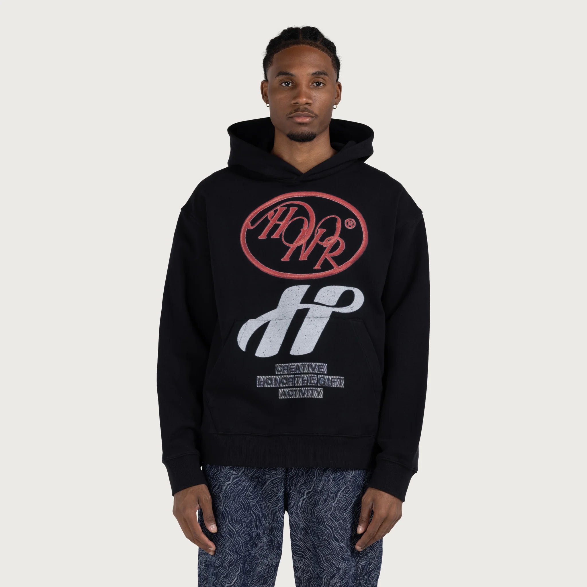 Honor The Gift Pop Art Hoodie 'Black'