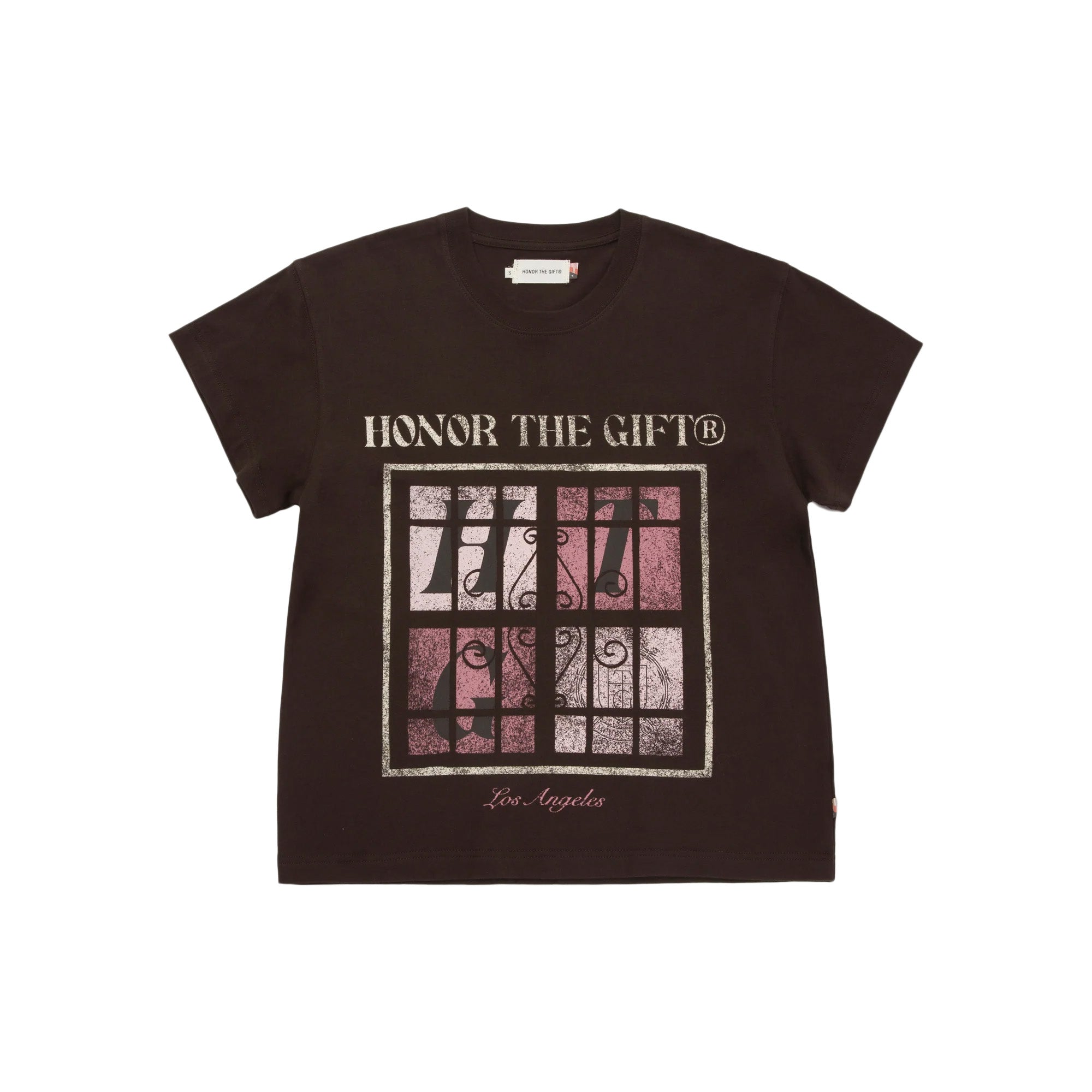 Womens Honor The Gift Window Knit T-Shirt 'Black'