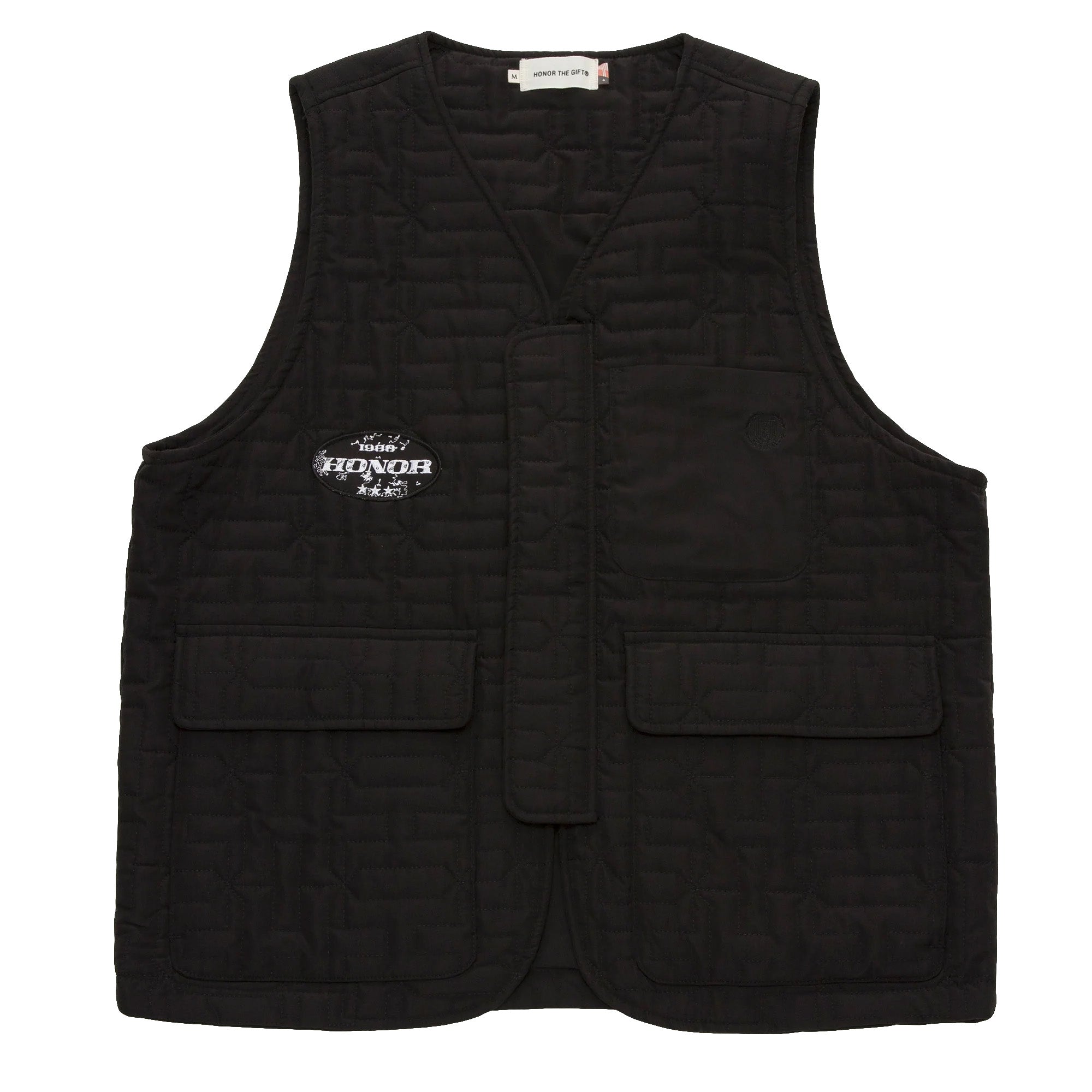 Honor the Gift Quilted Vest 'Black'