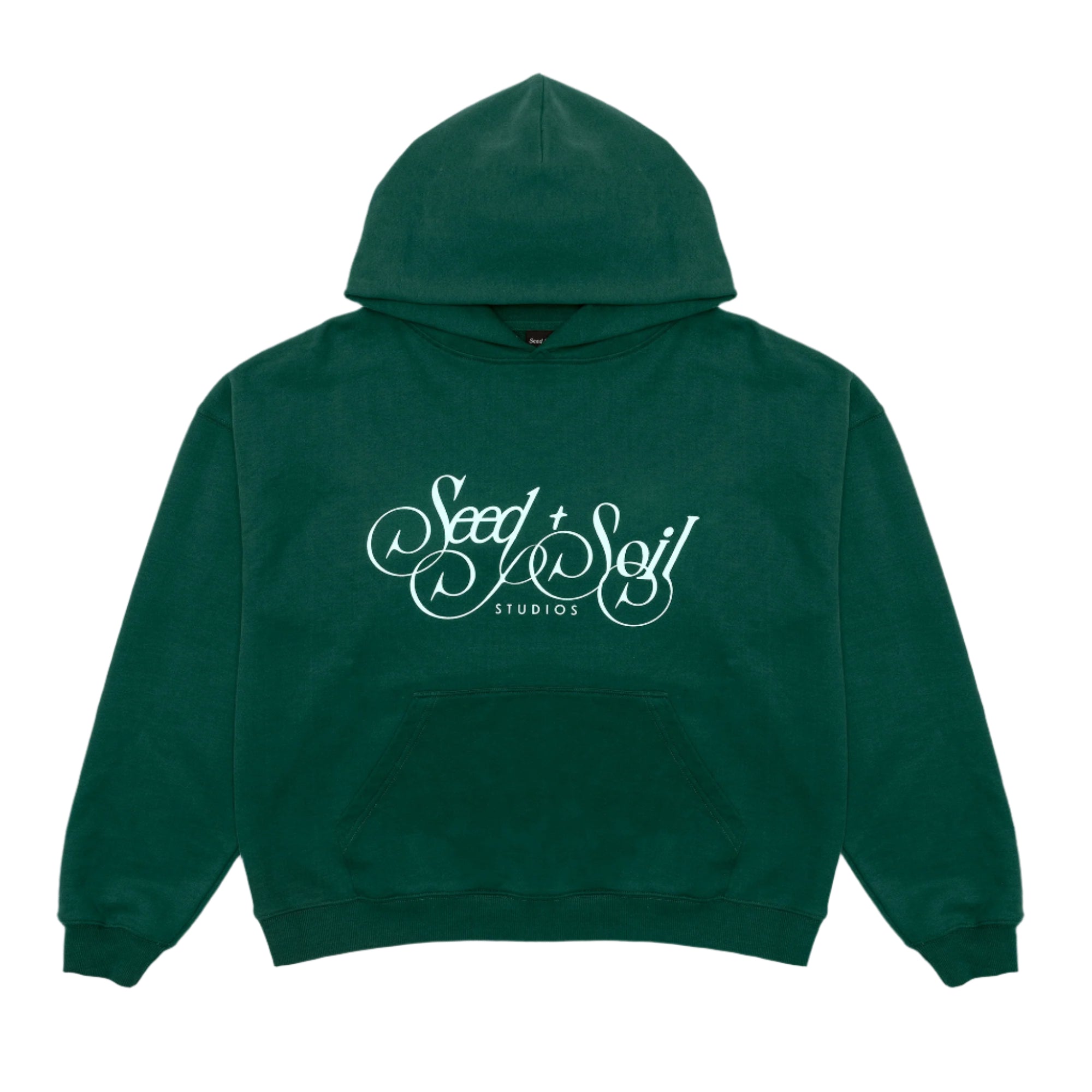 Seed & Soil Script Hoodie 'Green'