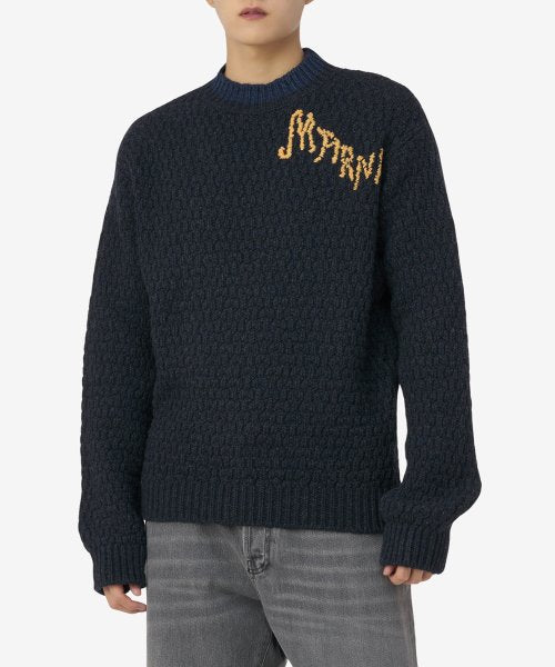 Marni Roundneck Sweater 'Ink'