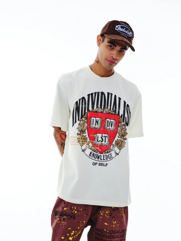 Indvlst Lab Coat Of Arms SS Tee 'White'