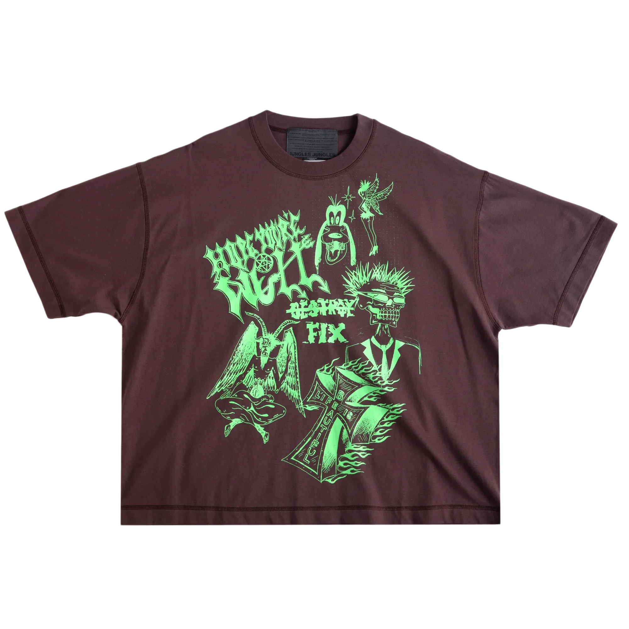 Jungles Jungles Life is Beautiful Tee 'Brown'