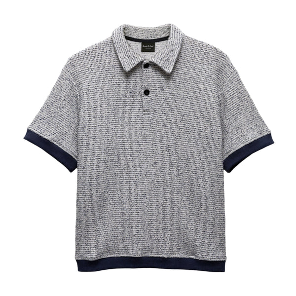 Seed & Soil Seeded Polo 'White/Navy'