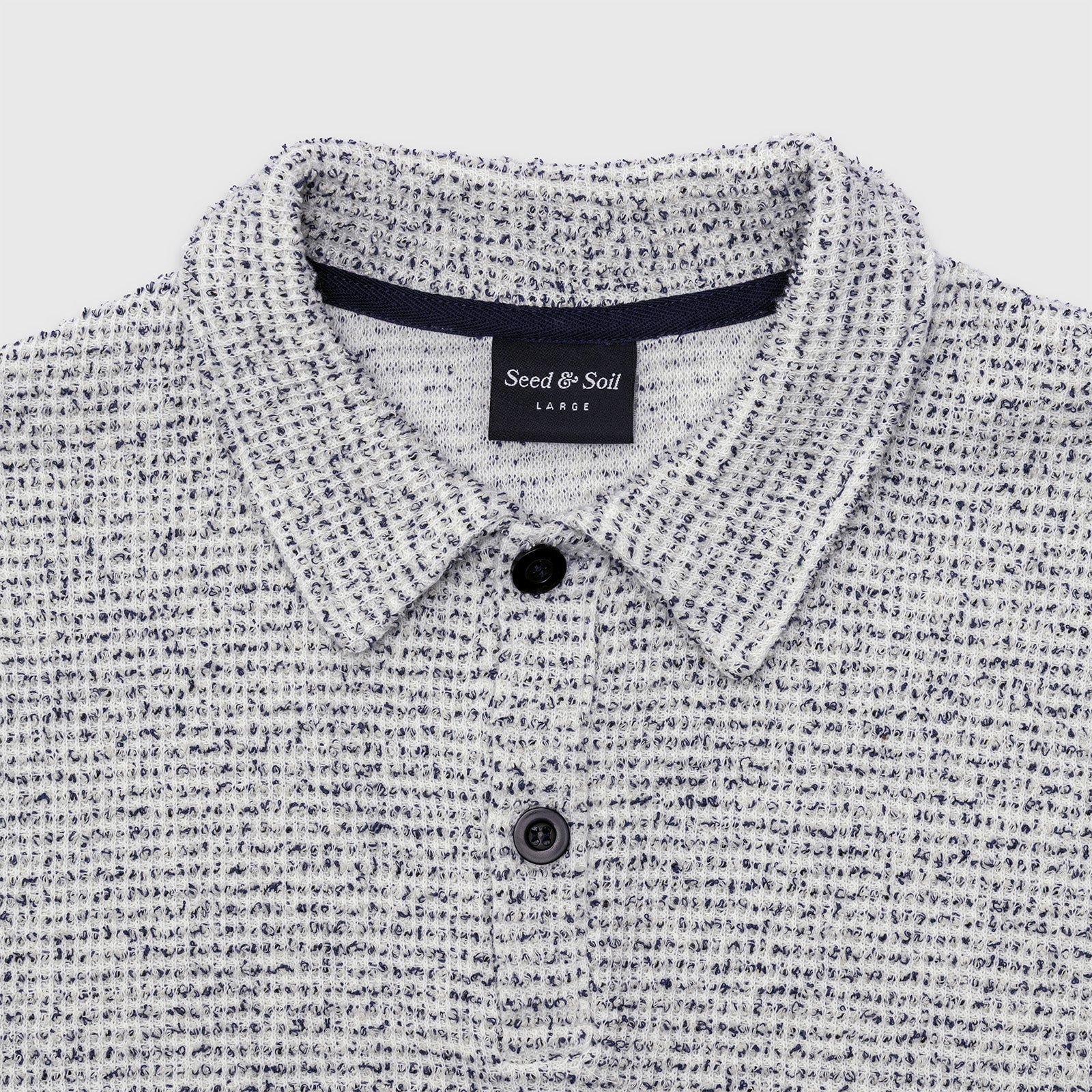 Seed & Soil Seeded Polo 'White/Navy'