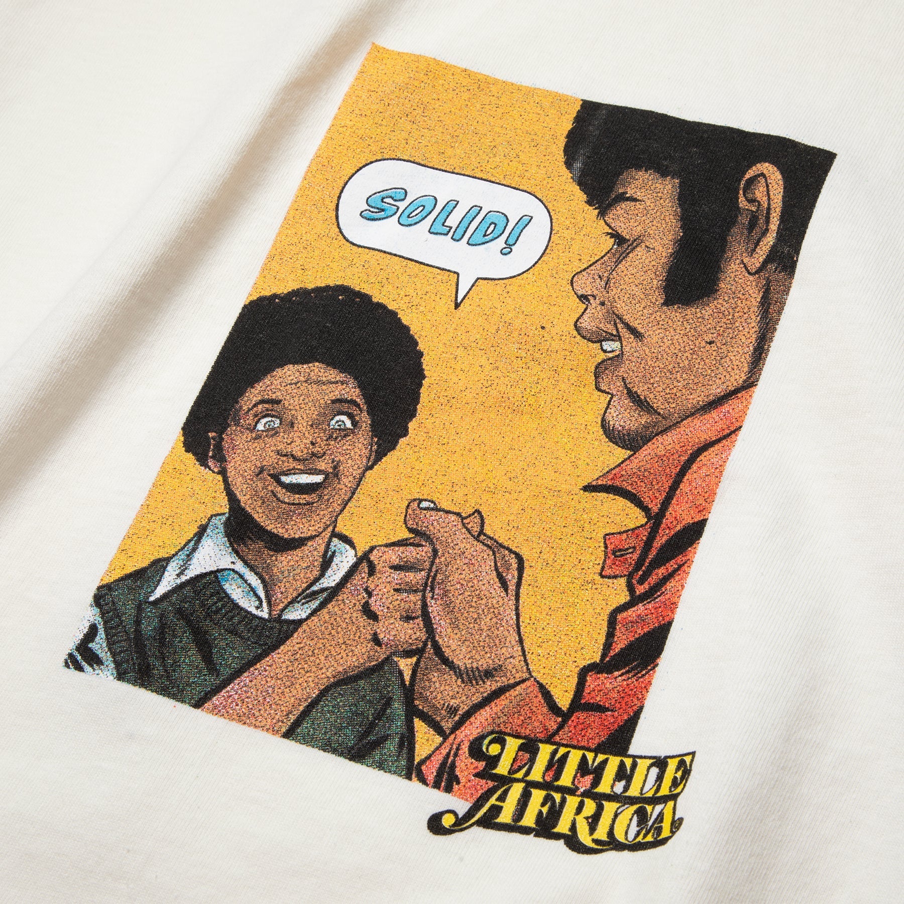 Little Africa Solid T-Shirt 'Vintage White'