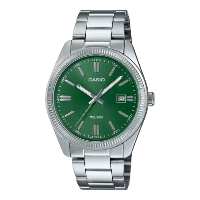 Casio MTP1302D-3AVT Watch 'Analog Green'