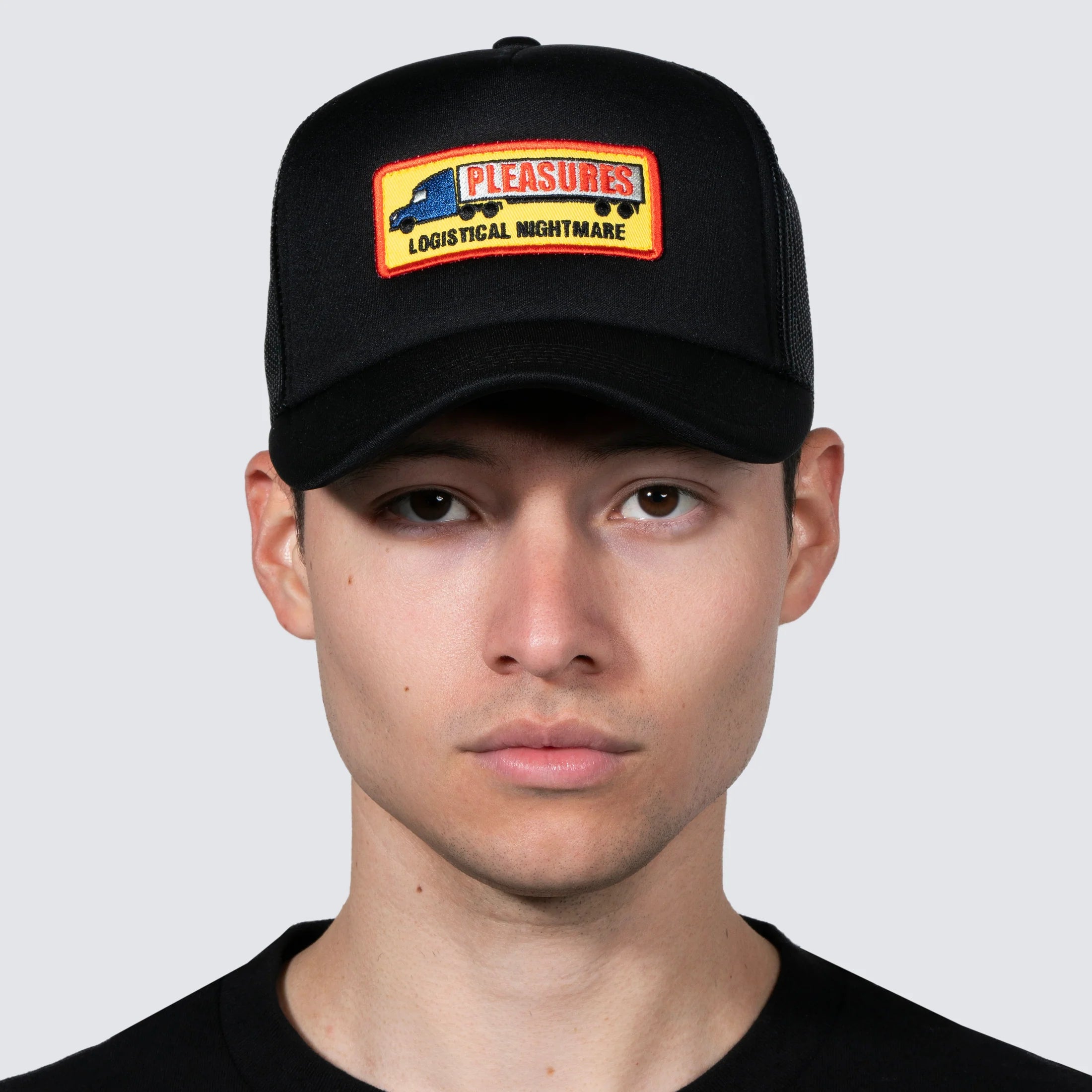 【PLEASURES】 NIGHTMARE TRUCKER Black Pleasures Nightmare Trucker 'Black'
