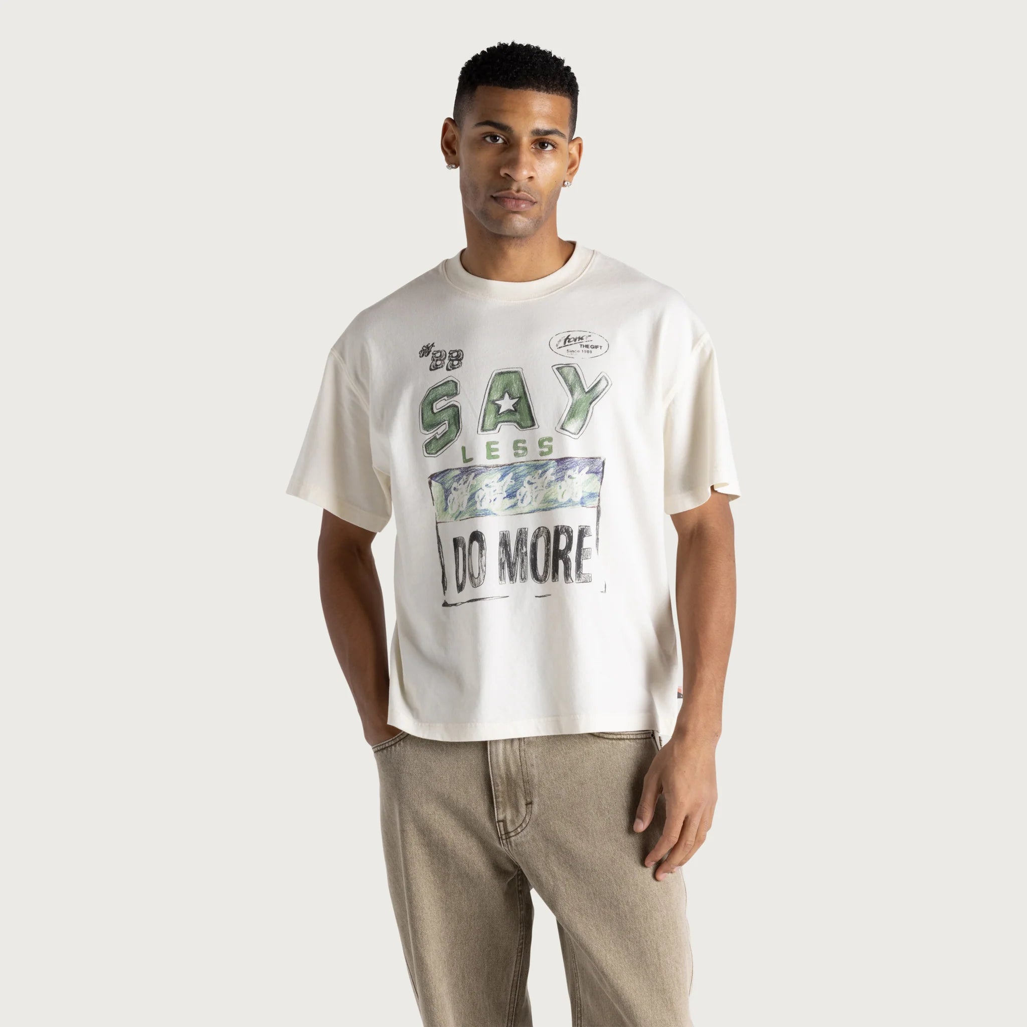 Honor The Gift Say Less Do More Tee 'White'