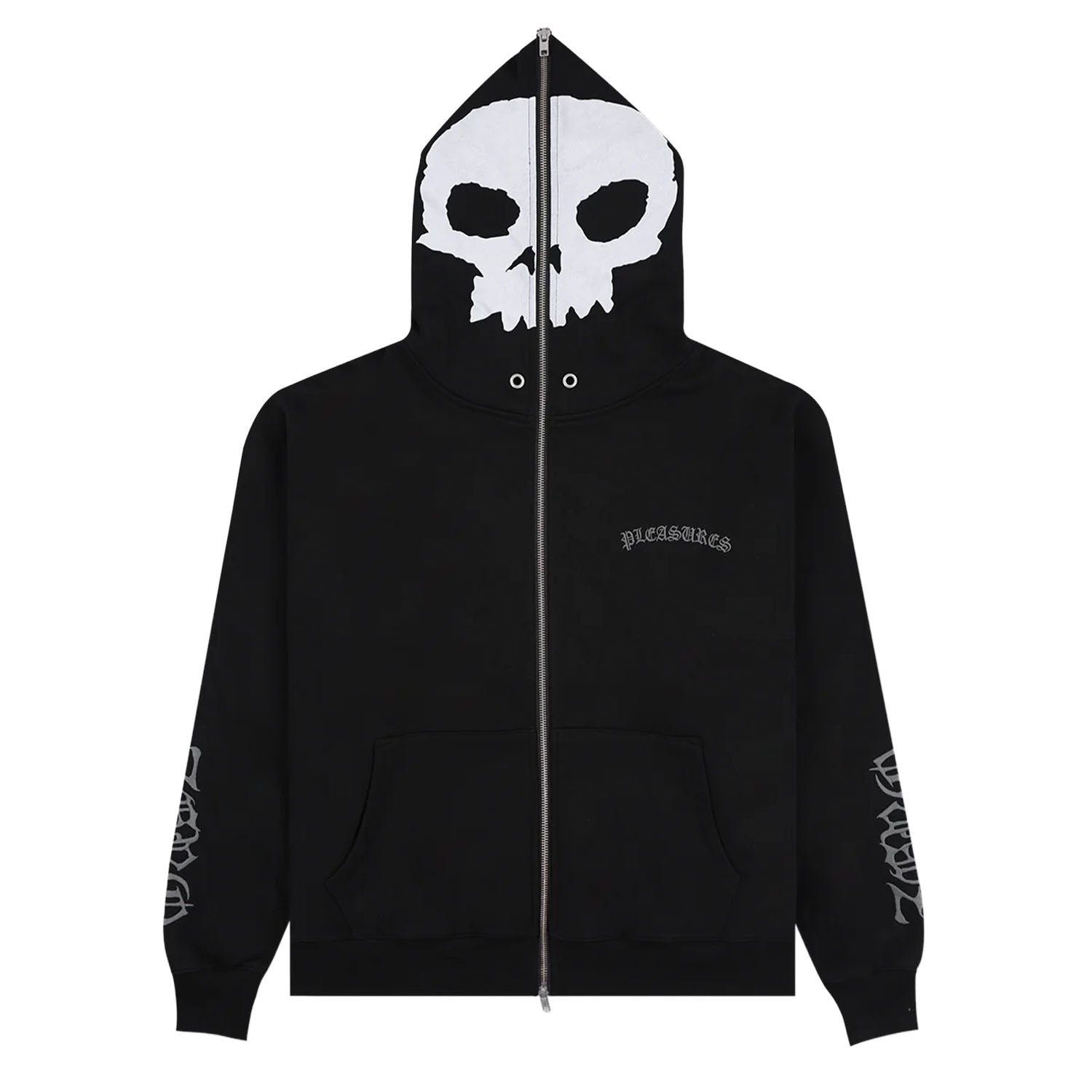 Pleasures Balaclava Zip Hoodie 'Black'