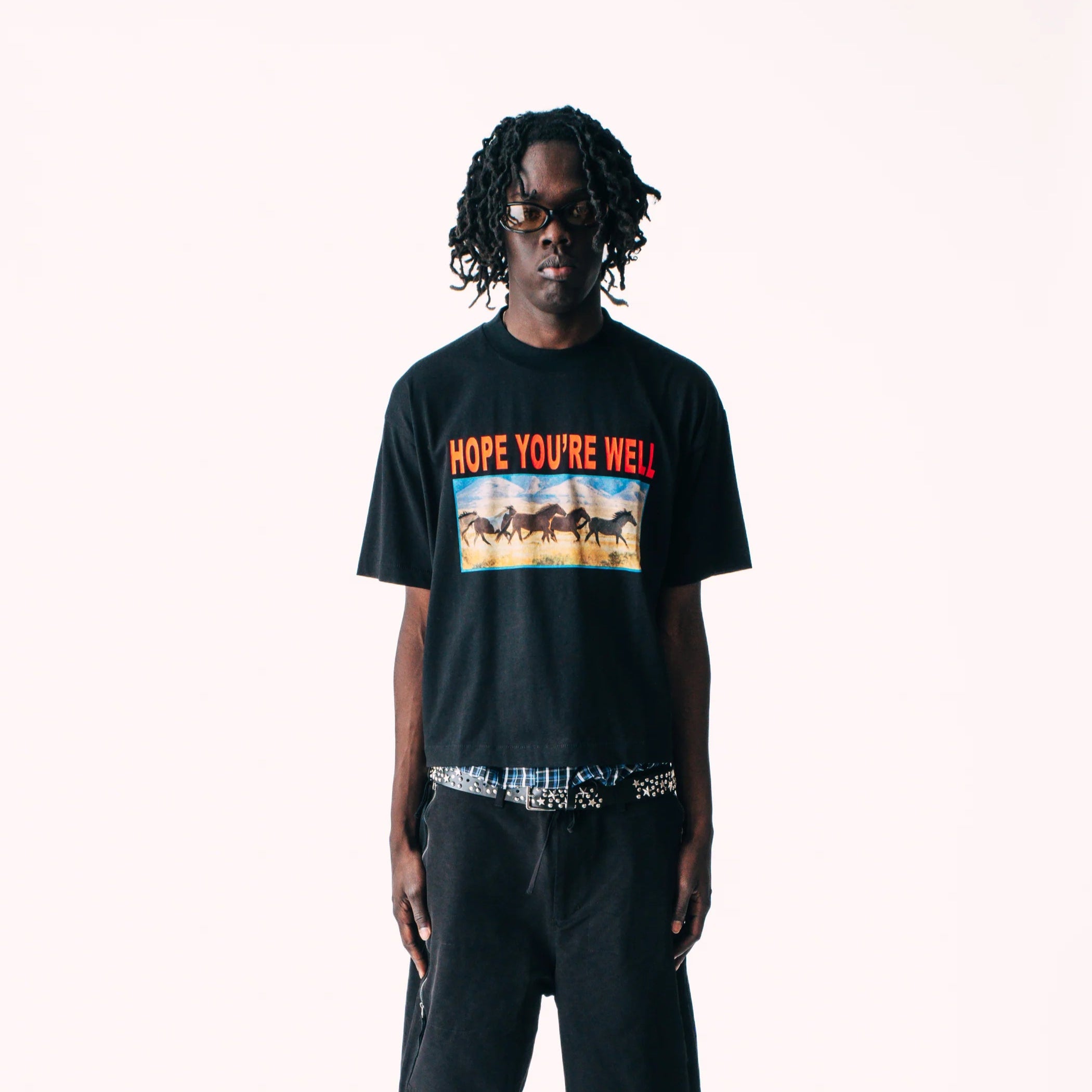 Jungles Jungles Horses Tee 'Black'