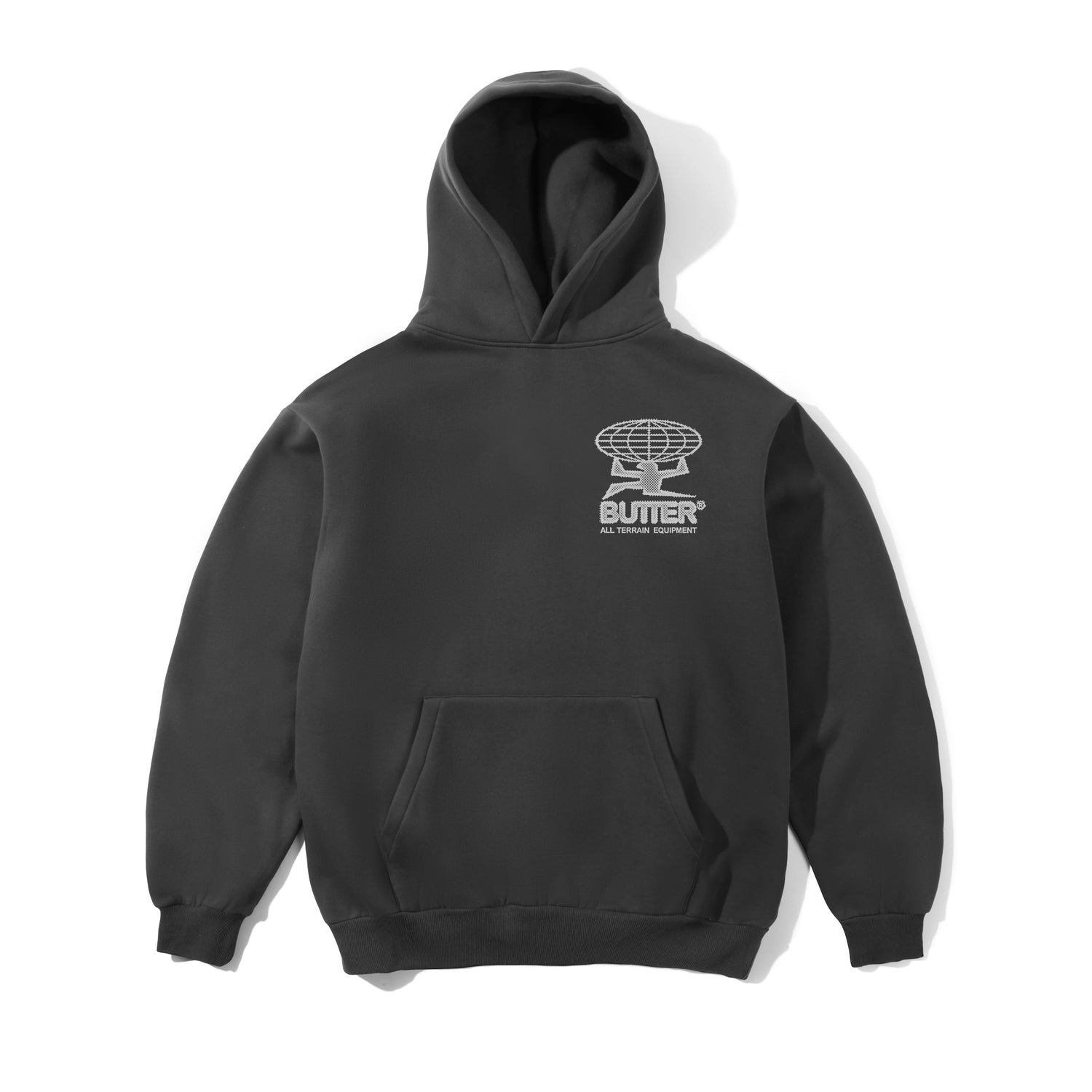Butter Goods  Terrain Pullover Hood 'Washed Black'