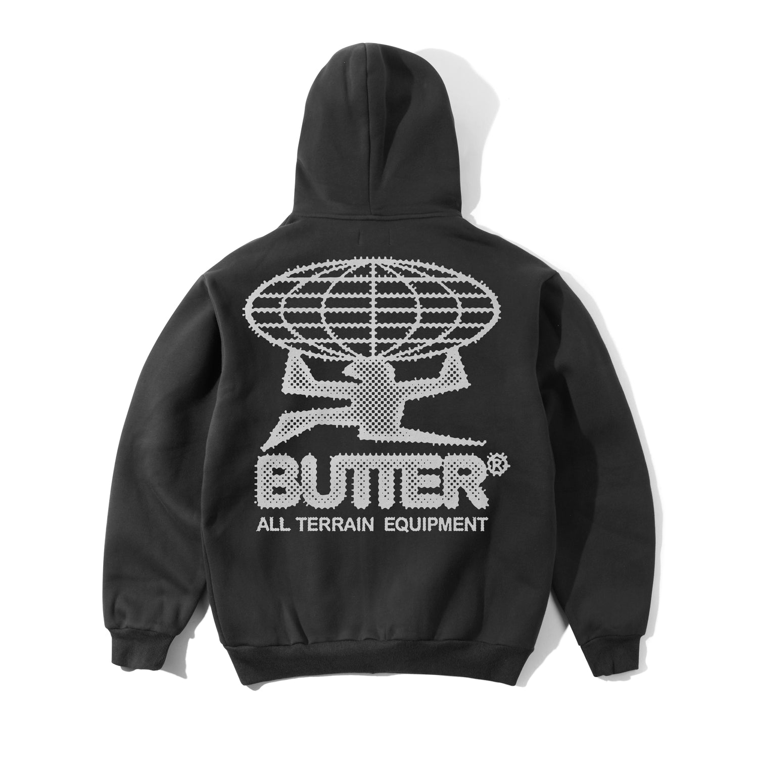 Butter Goods  Terrain Pullover Hood 'Washed Black'