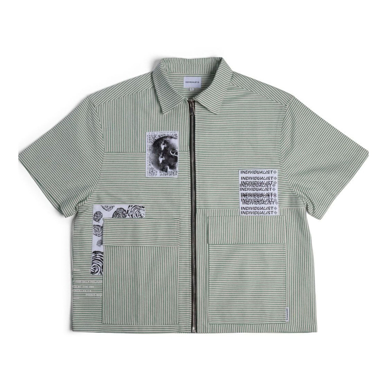 トップス GRADATION DYED CLASSIC CITY L/S SHIRT Indvlst Lab 3 Panel Zip Up Work Shirt 'Dijon'