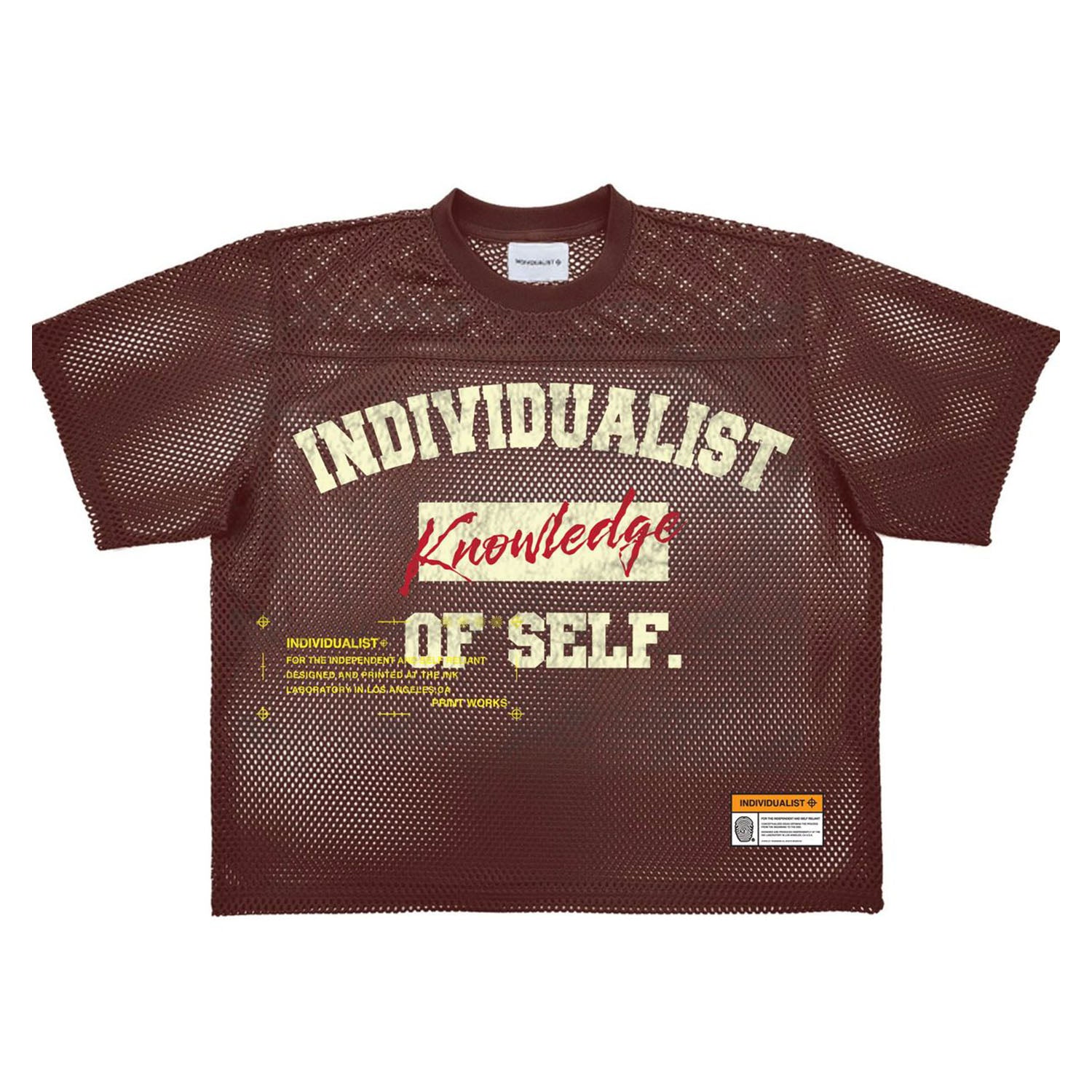 Indvlst Lab Knowledge Heavy Box Mesh Jersey 'Brown'