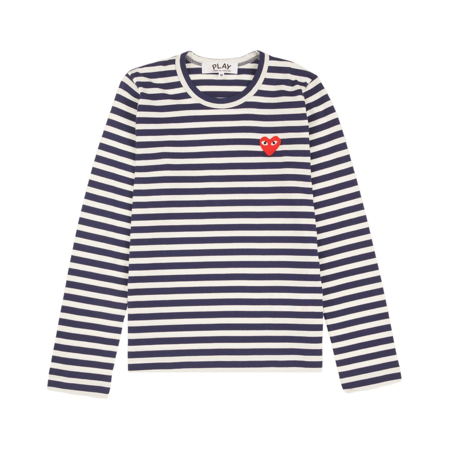 Comme Des Garcon Play T-Shirt 'Striped Blue/White'