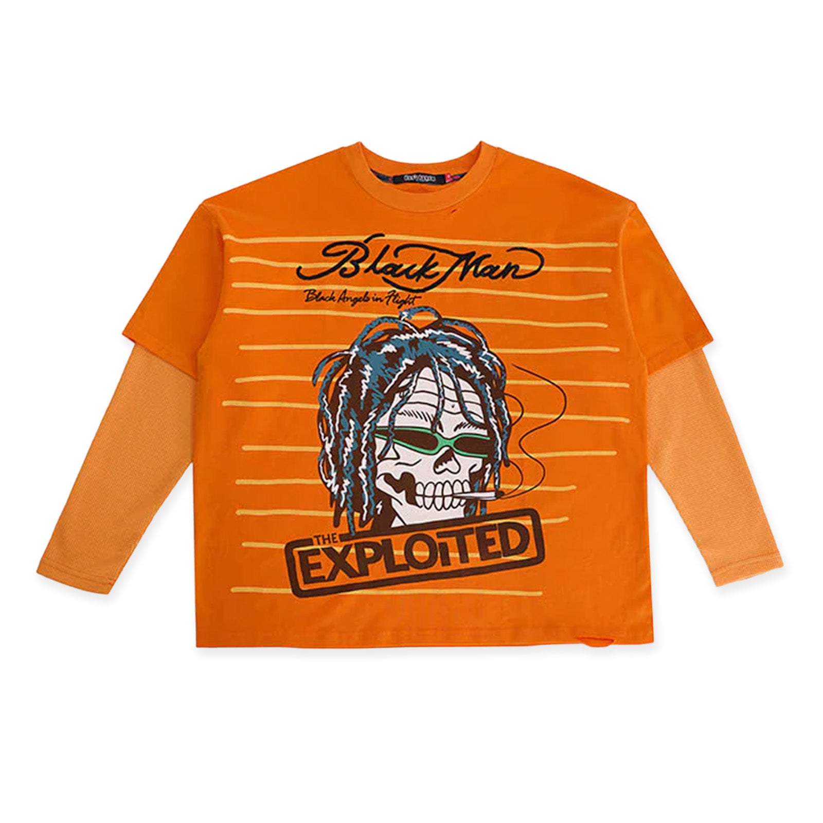 Black Angels In Flight Blackman Meets Marley L/S 'Orange'