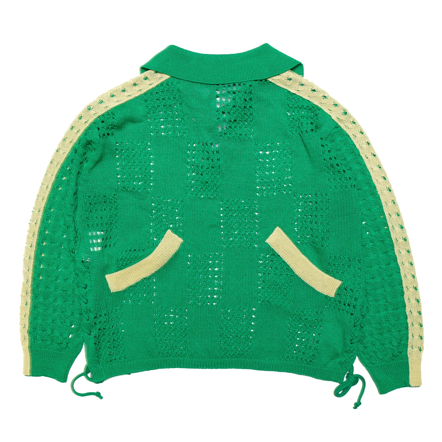 Andersson Bell Beozz Net Collar Sweater 'Green'