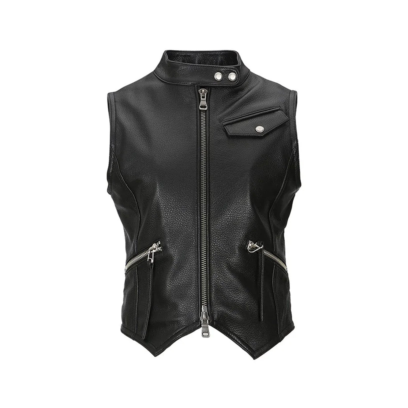 Womens Andersson Bell Liv Goat Leather Vest 'Black'