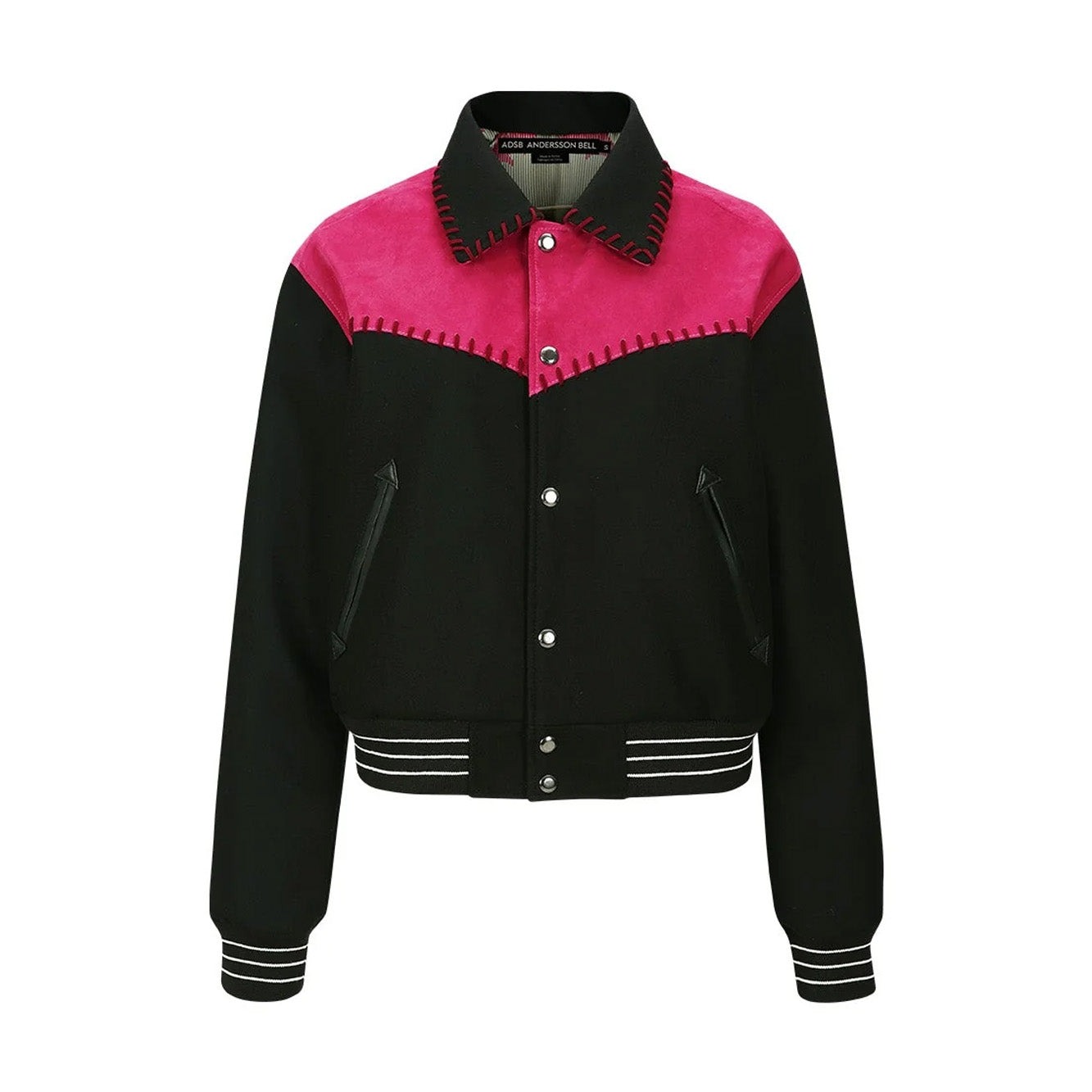 Womens Andersson Bell New Margo Western Varsity Jacket 'Magenta'