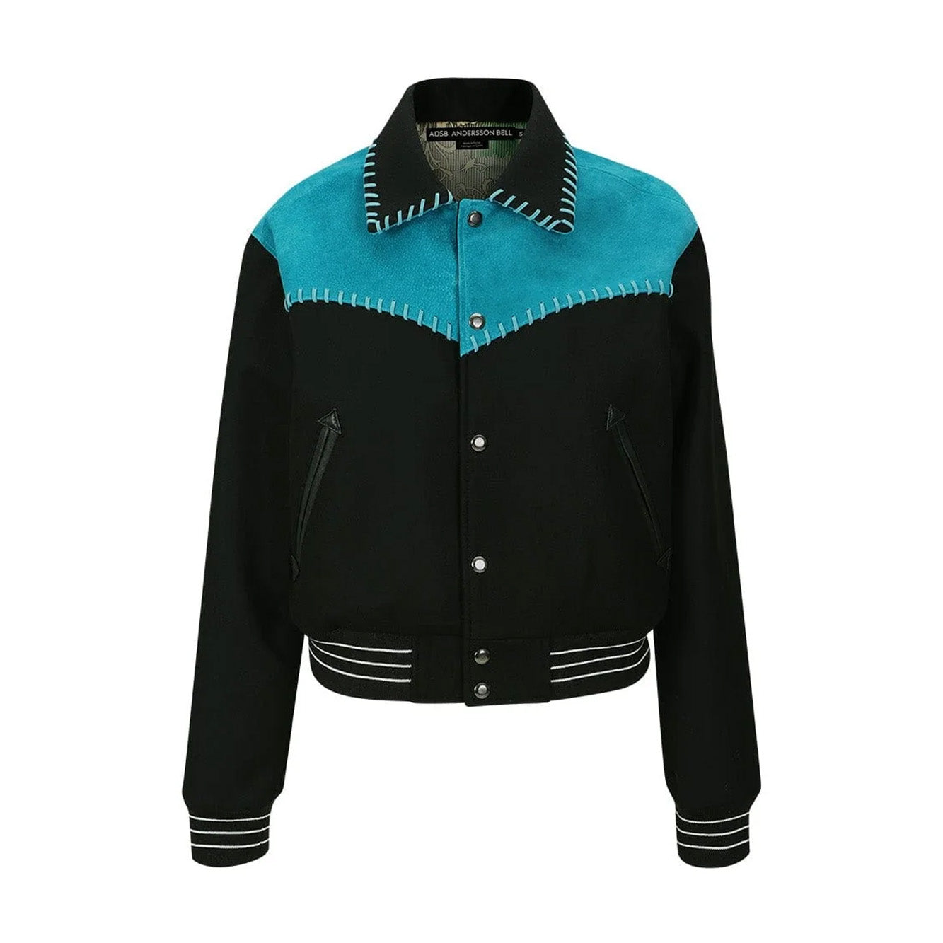 Womens Andersson Bell New Margo Western Varsity Jacket 'Teal'