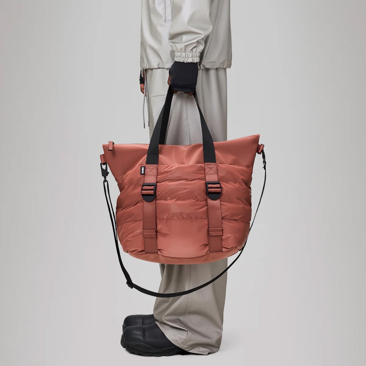 Rains Puffer Mix Tote Bag Mini W3 'Honor'
