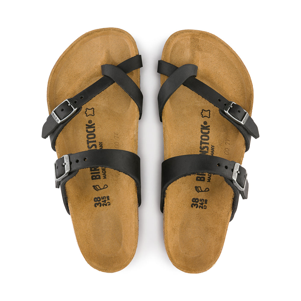 
                  
                    Load image into Gallery viewer, Birkenstock Mayari Black Oiled Leather &amp;#39;Black&amp;#39;
                  
                