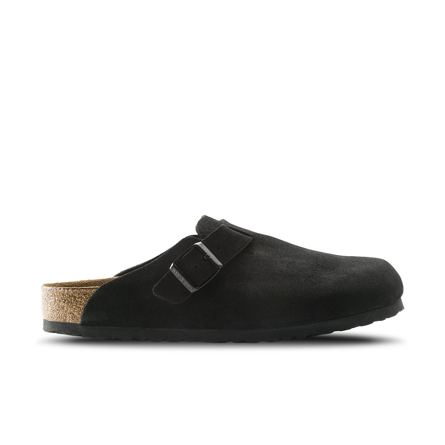 Birkenstock Boston Soft Footbed Suede Leather 'Black'