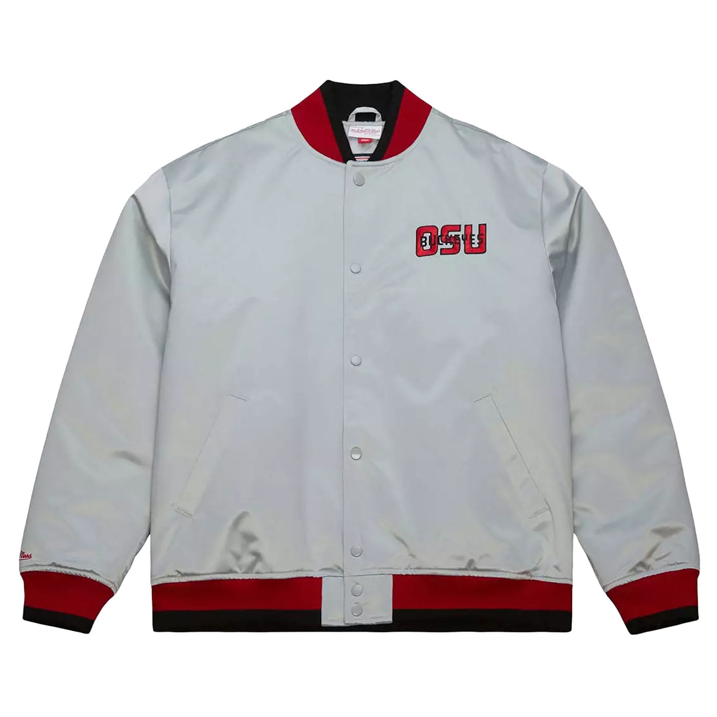 Mitchell & Ness NCAA Dark Jacket Ohio State Buckeyes 1986 'Light Grey'