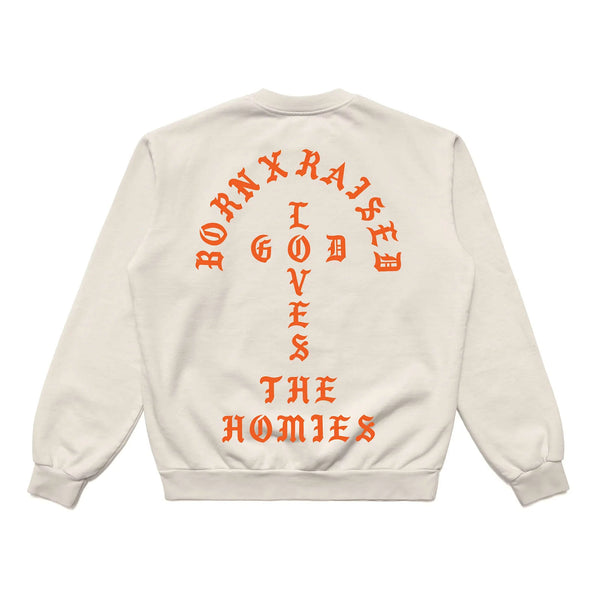 Born x Raised Unconditional Love Crewneck 'Cream'