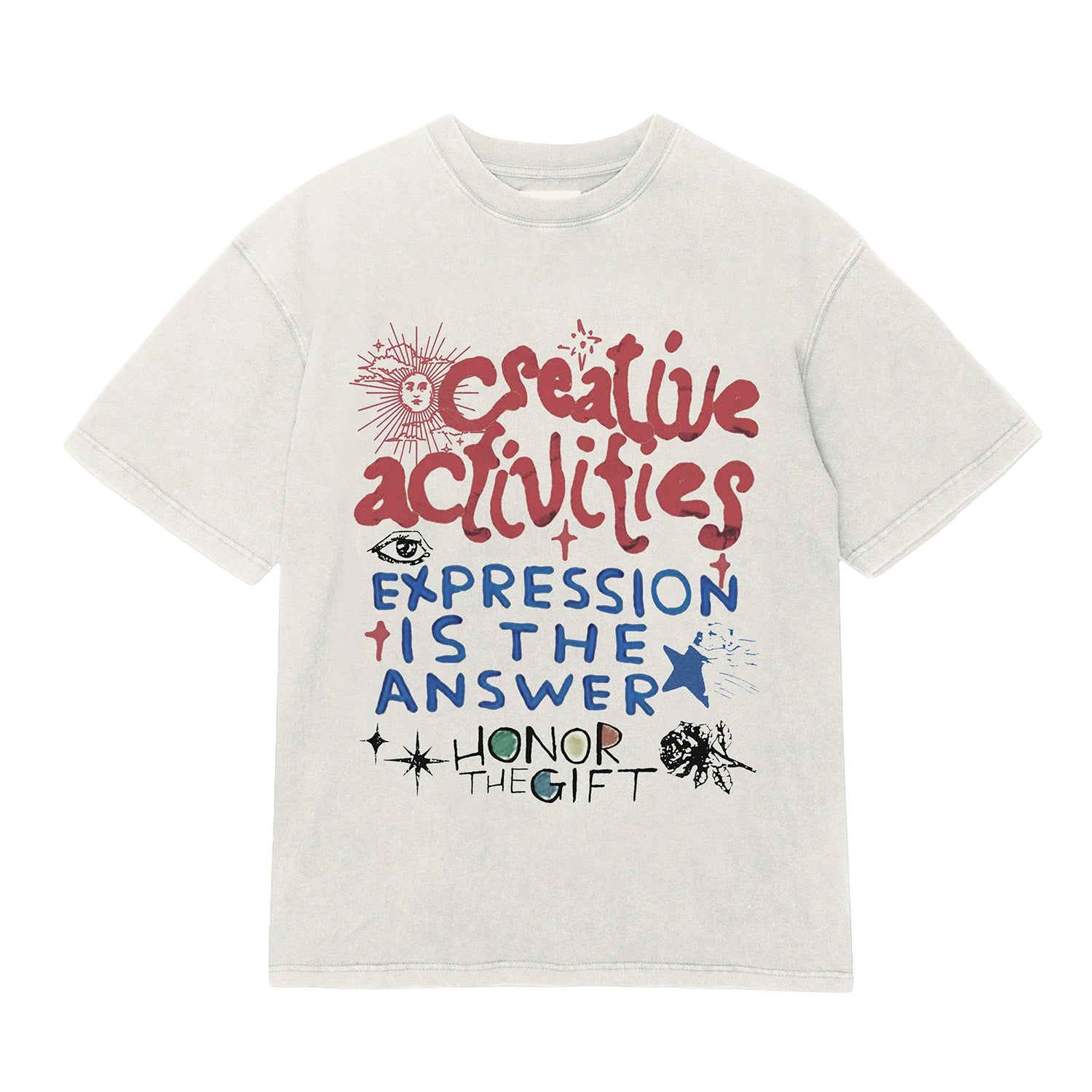Honor The Gift Creative Activities T-Shirt 'Bone'