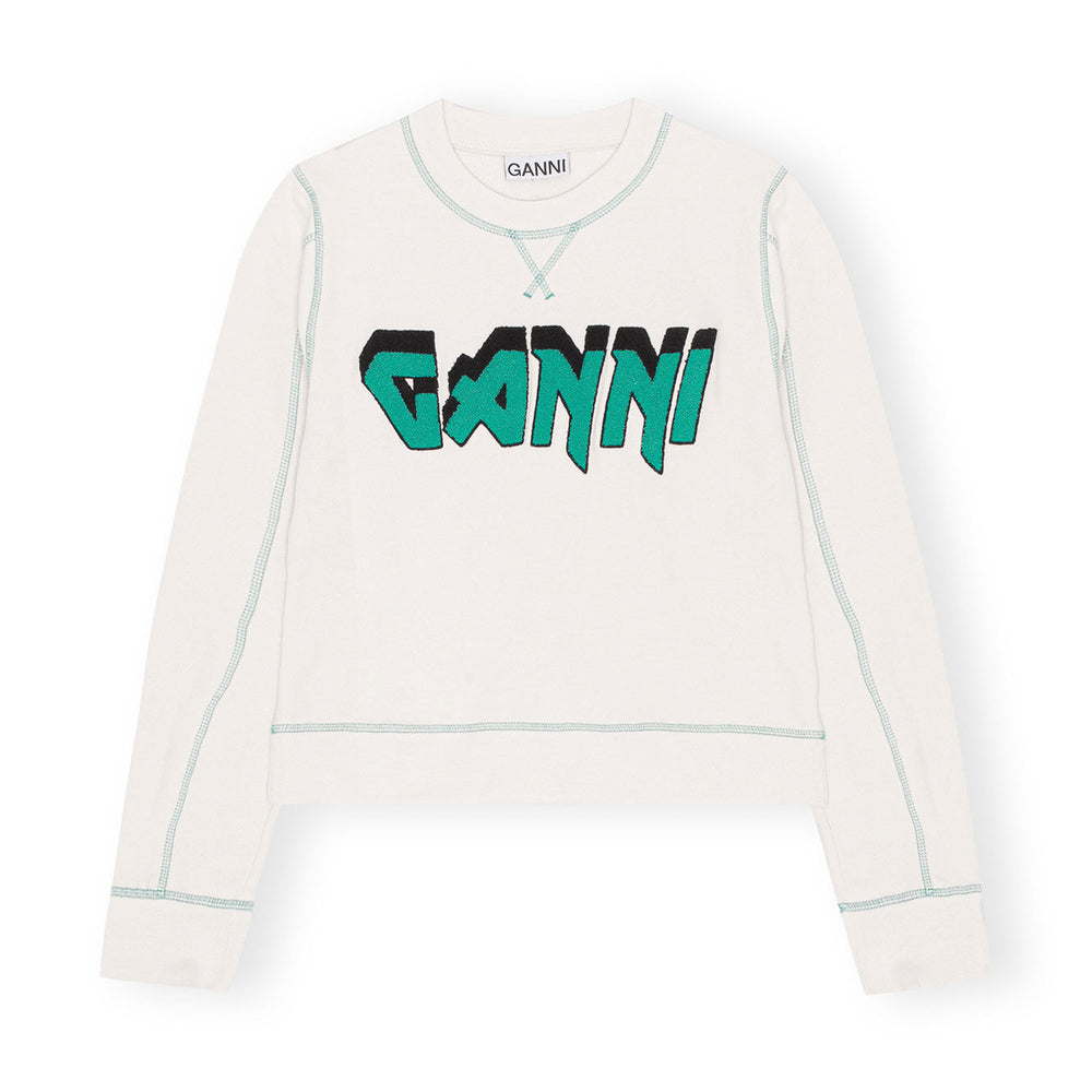 Ganni Isoli Rock Sweatshirt 'Egret'