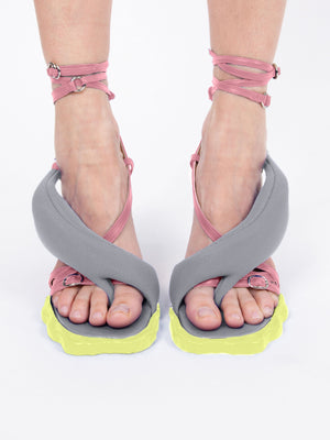 
                  
                    Load image into Gallery viewer, Ottolinger Flower Heel &amp;#39;Grey&amp;#39;
                  
                