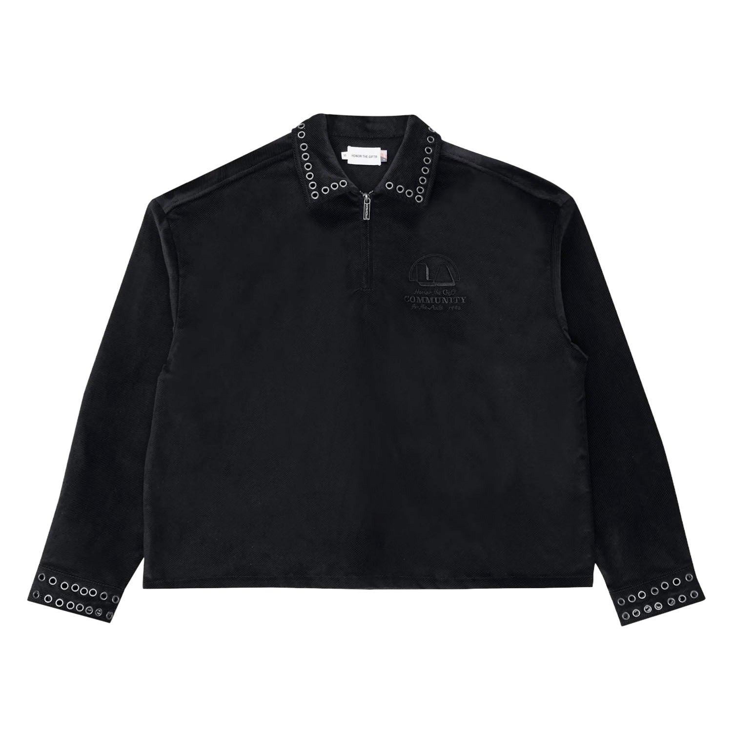 Honor The Gift Brushed 1/4 Zip 'Black'