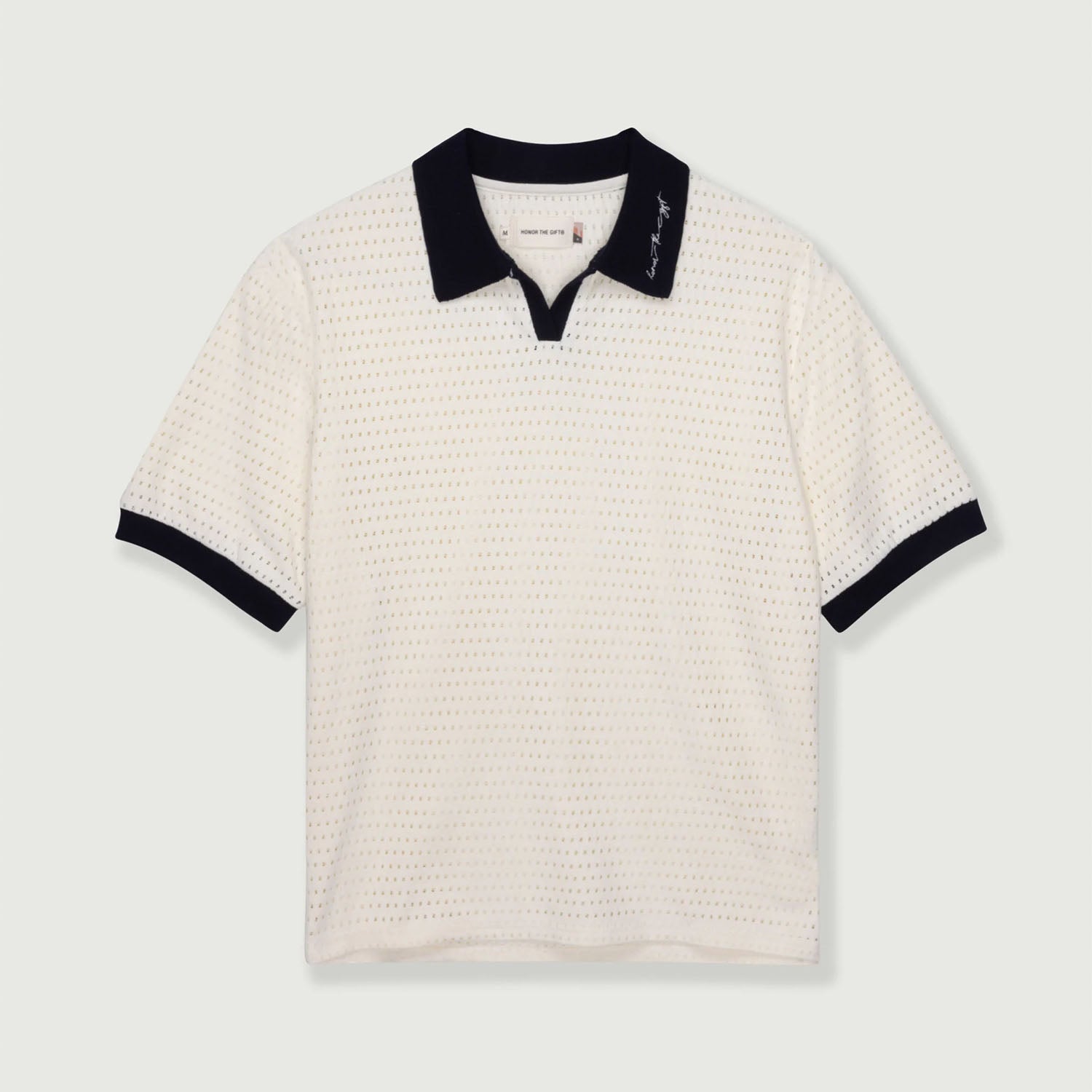 Honor The Gift Pique Colorblock Polo 'Bone'