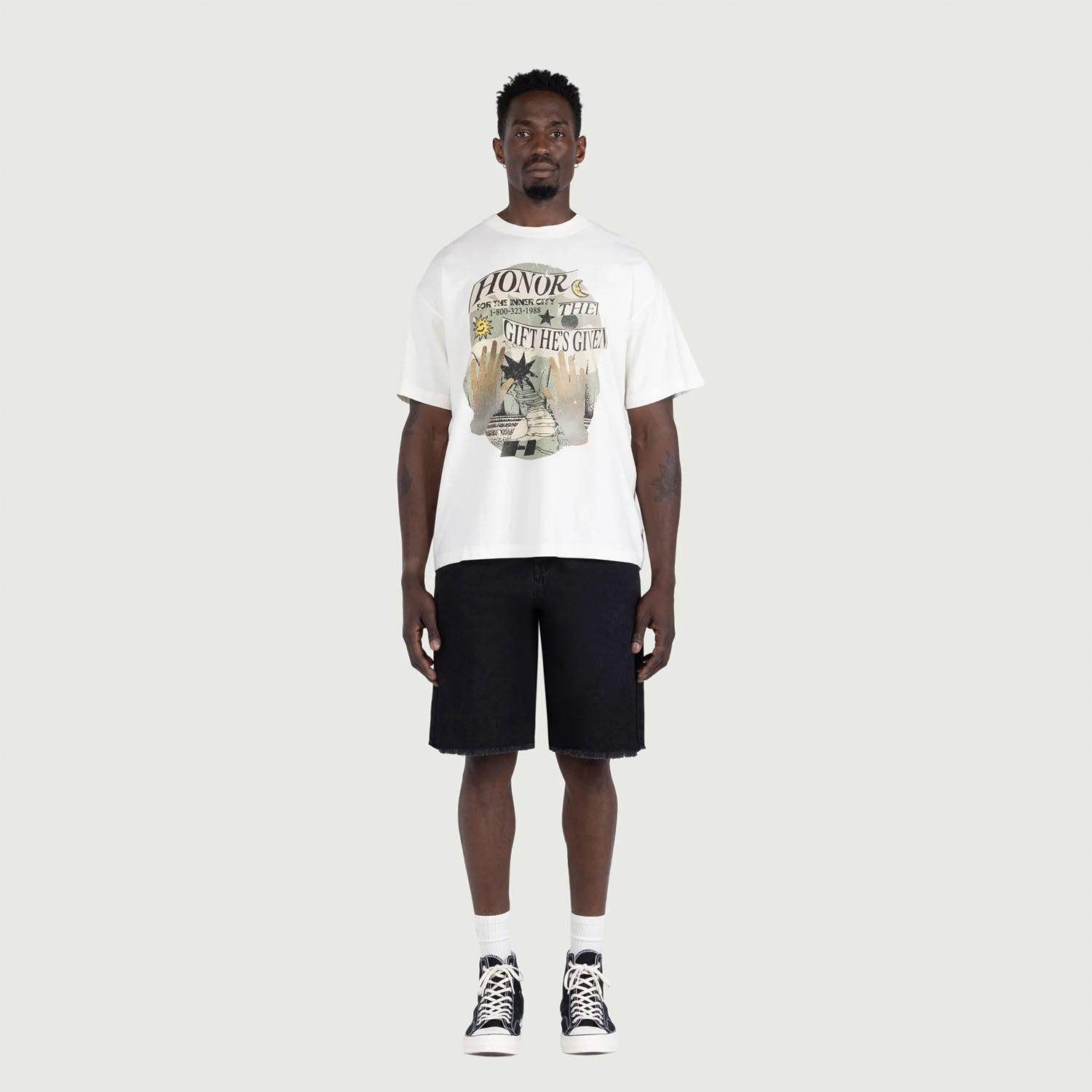 Honor The Gift Pique Colorblock Polo 'Bone'
