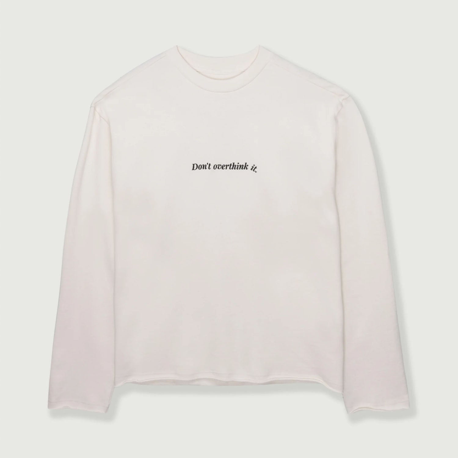 Honor The Gift Don't Overthink It Crewneck 'White'