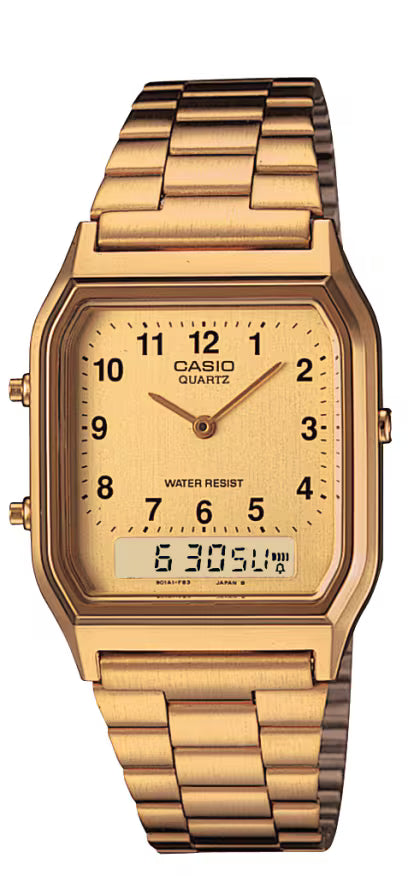 Casio Vintage Gold “Resin/Gold” AQ230GA-9BVT
