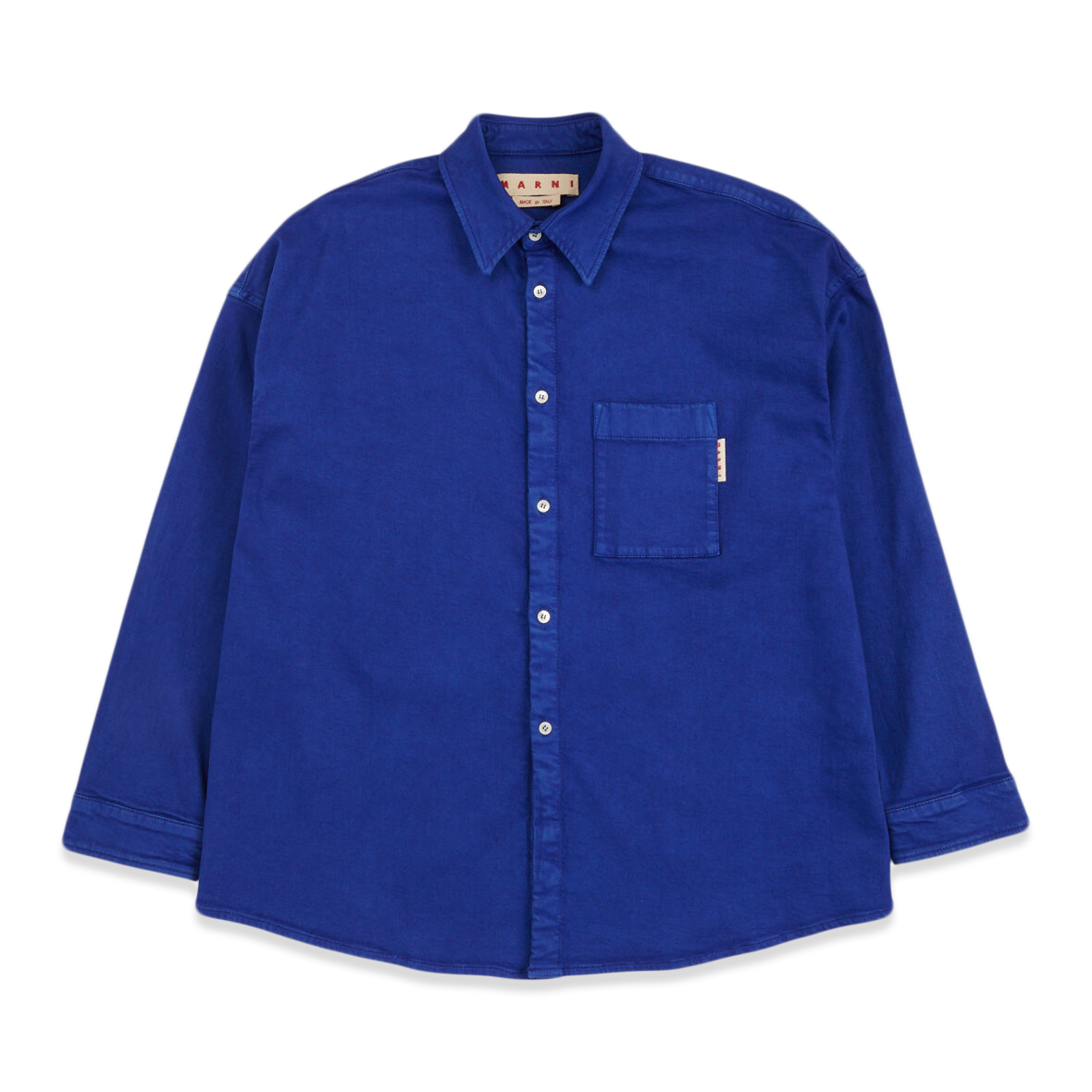 MARNI Garment Dyed Overshirt 'Blue'