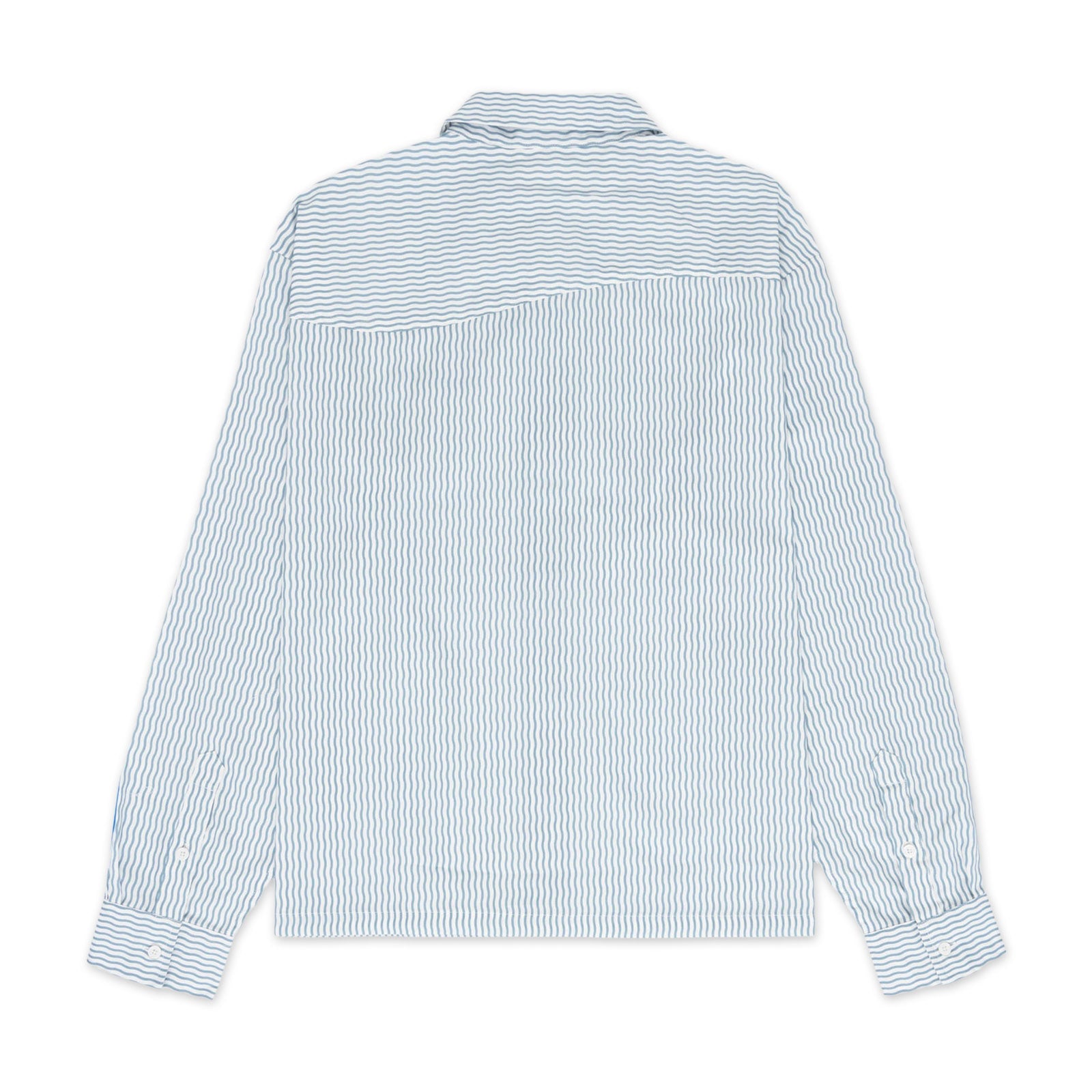 Museum Of Peace And Quiet Wordmark Poplin Button-Up 'Baby Blue'