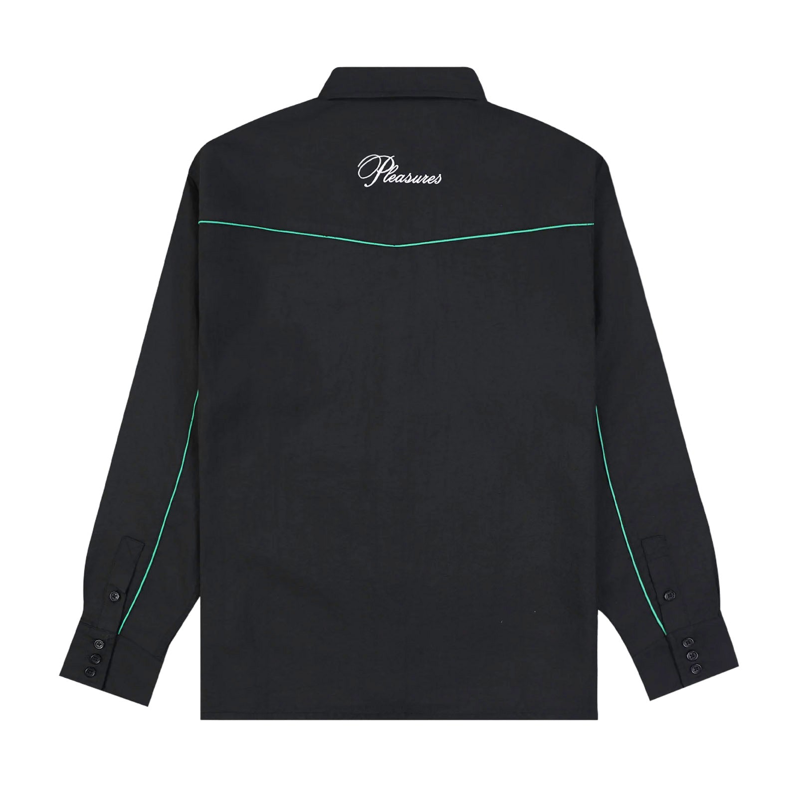 Pleasures Nylon Western Button Up 'Black'