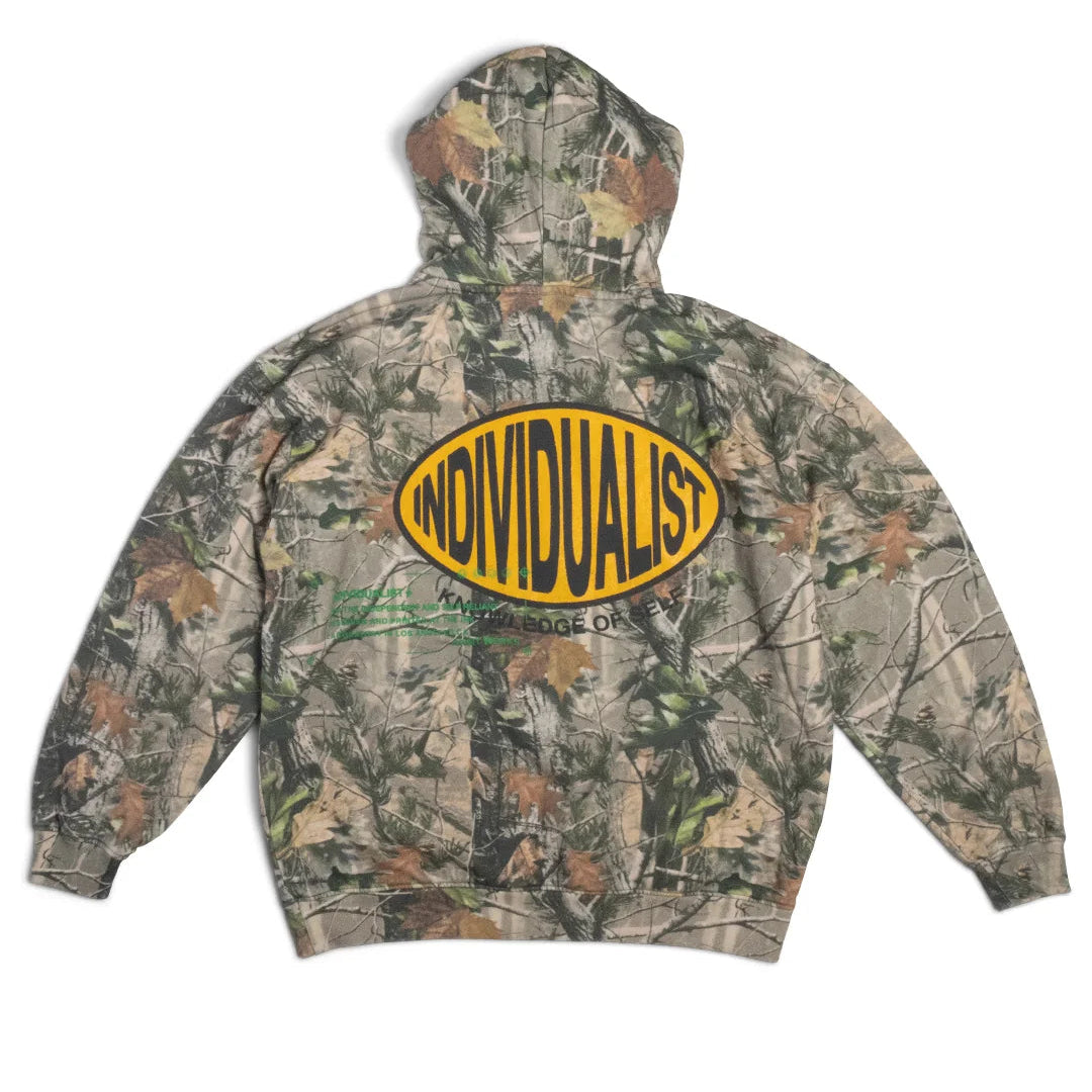 Indvlst Lab Oval Patch Hooded Sweatshirt 'Camoflauge'