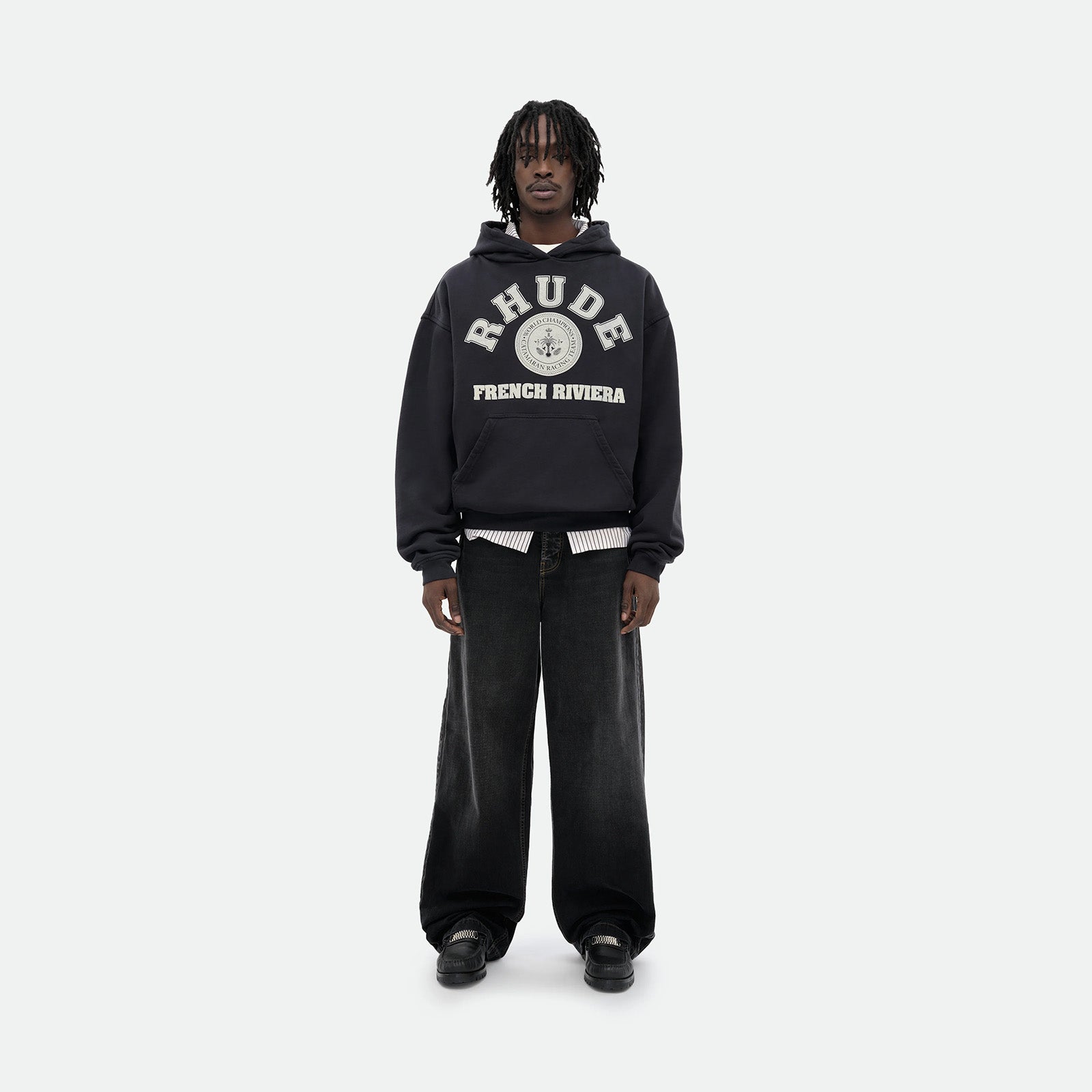 Rhude French Riviera Hoodie 'Black'