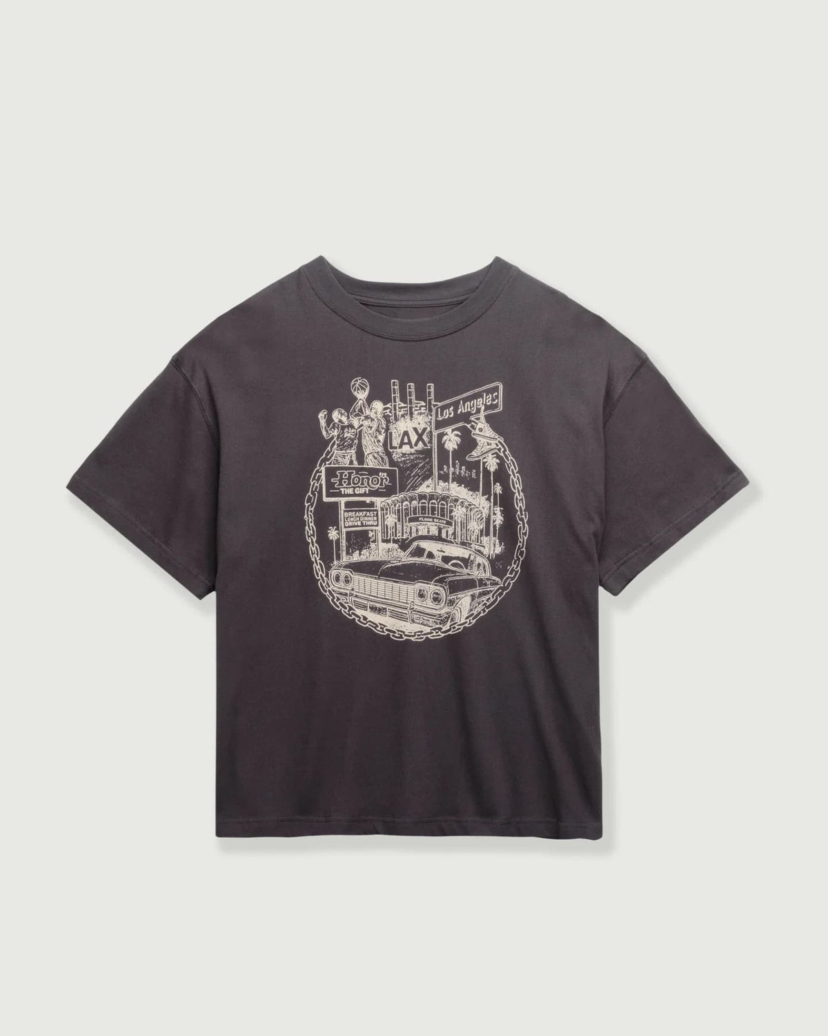 Honor The Gift LA Chain City Tee 'Vintage Black'