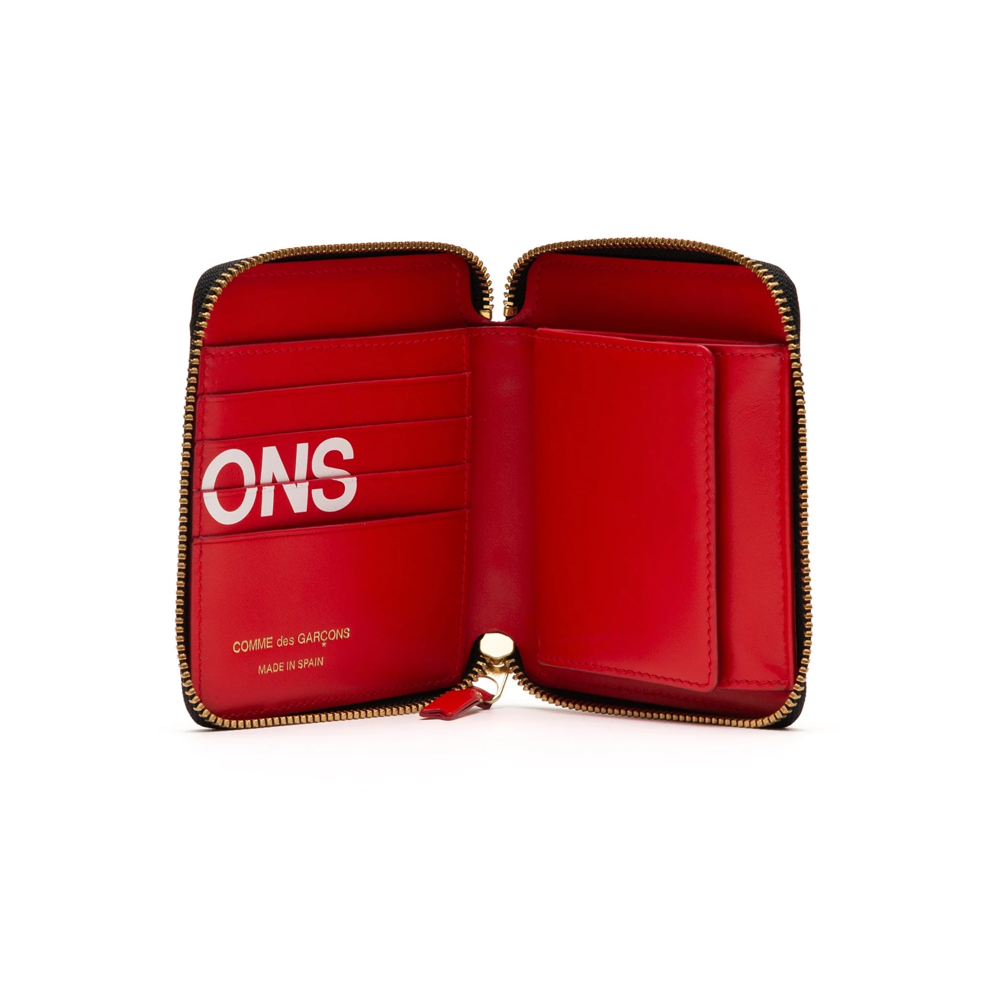 Comme Des Garcons Huge Logo Wallet 'Red'