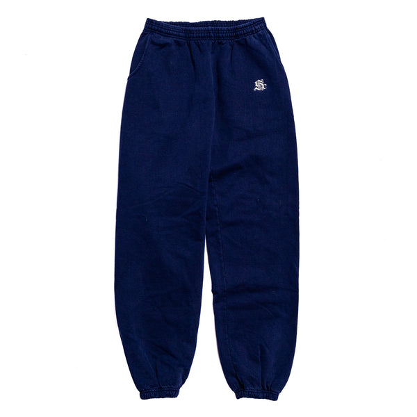 [LOW CLASSIC] / ☆ 24FW Lc WASHED SWEATPANTS / BLUE / UNISEX Sole Classics Micro Logo Sweatpants 'Navy'