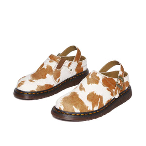 
                  
                    Load image into Gallery viewer, Dr. Marten Isham Hair-On Cow Print Slingback Mules
                  
                