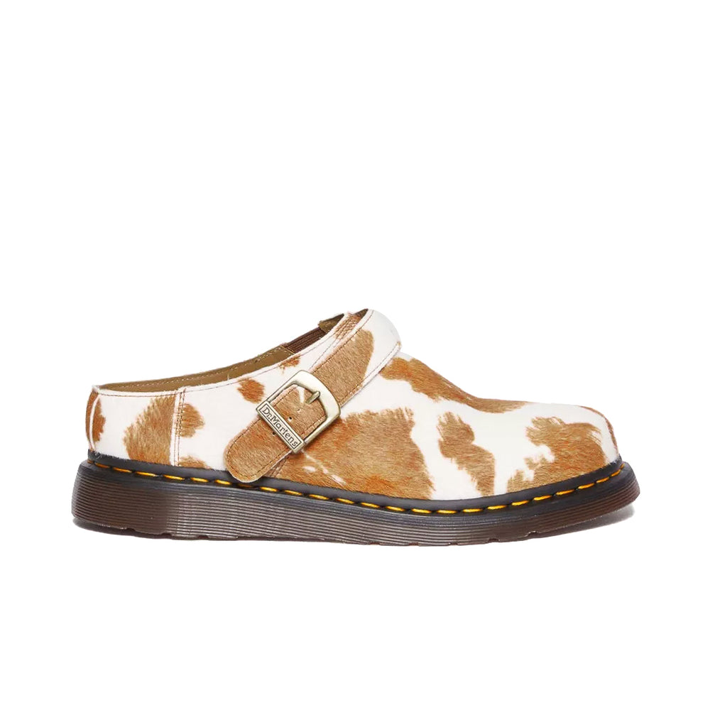 
                  
                    Load image into Gallery viewer, Dr. Marten Isham Hair-On Cow Print Slingback Mules
                  
                